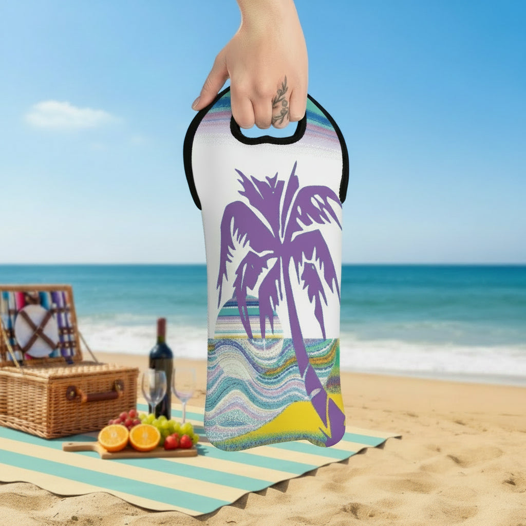 Wine Tote Bag — Summer Sunset Cooler Tote