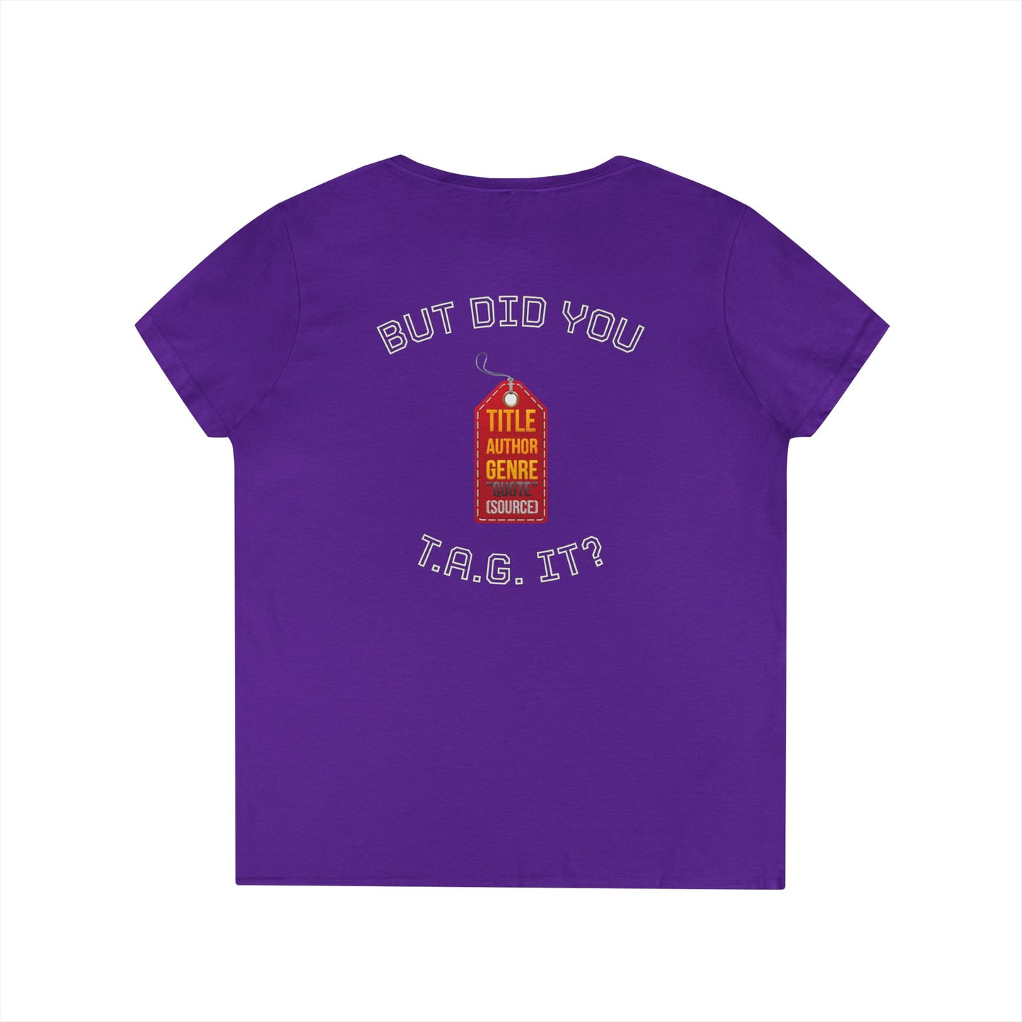 V-Neck T-Shirt — “Bruh, It’s Lowkey Sus When You Don’t (Cite) Your Sources” Funny Academic Tee - Nensensical