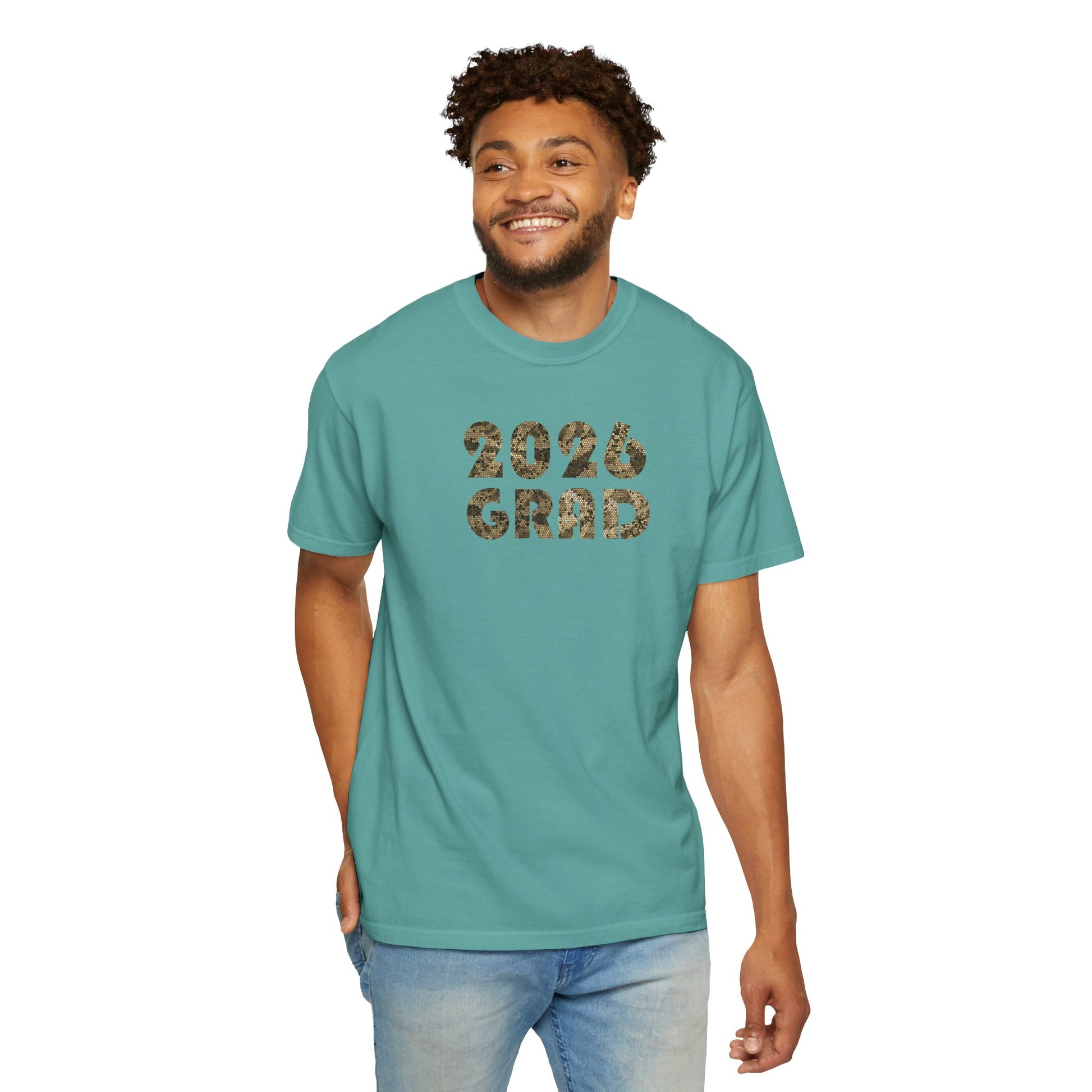 Personalizable Graduation 2026 Neutral Geometric Pattern Tee — Senior Commemorative T-Shirt - Nensensical
