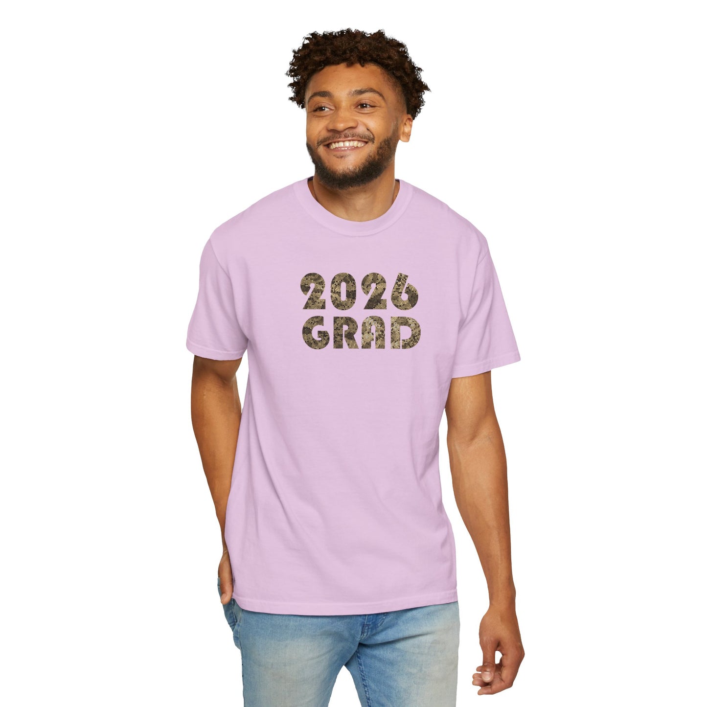 Personalizable Graduation 2026 Neutral Geometric Pattern Tee — Senior Commemorative T-Shirt - Nensensical