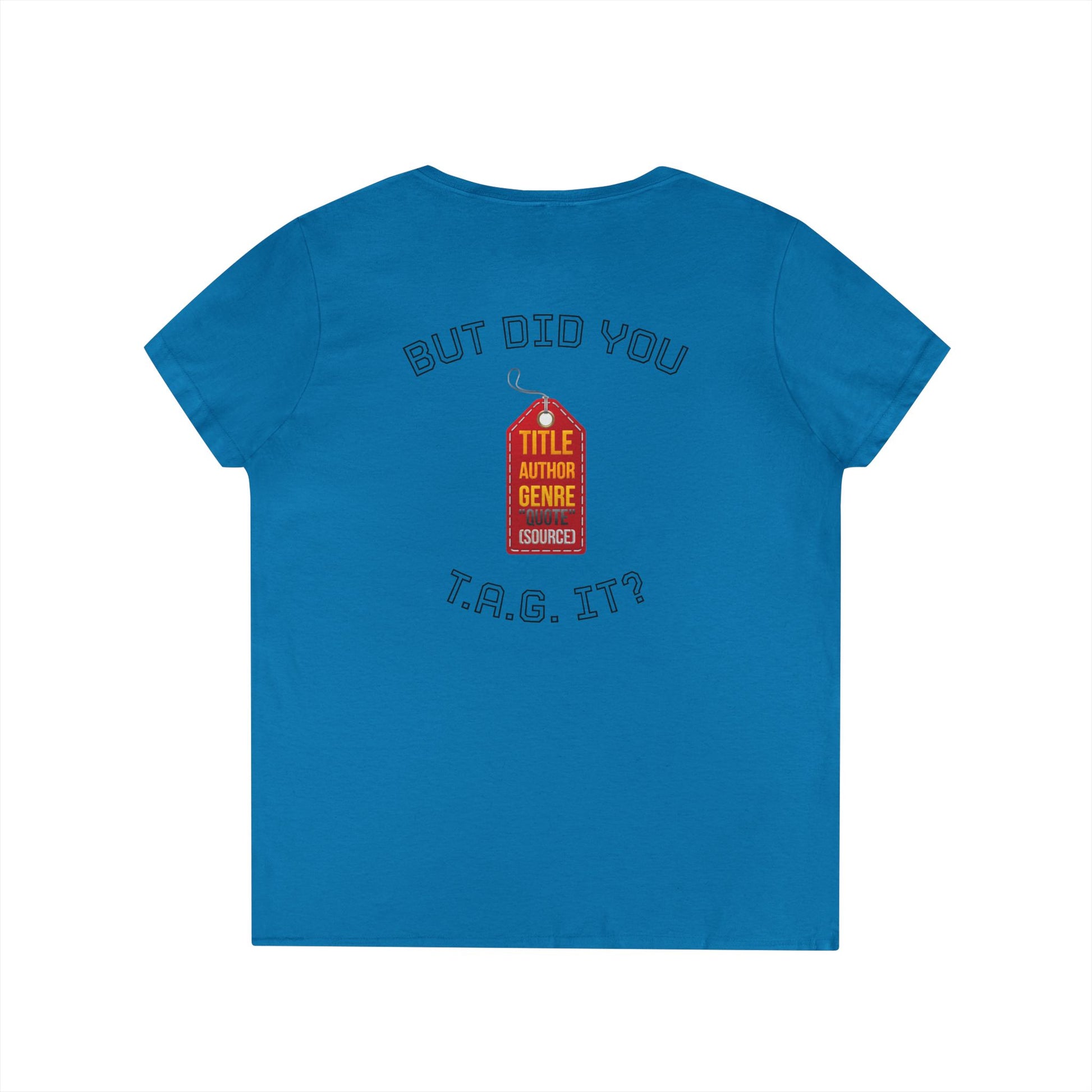 V-Neck T-Shirt — “Bruh, It’s Lowkey Sus When You Don’t (Cite) Your Sources” Funny Academic Tee - Nensensical