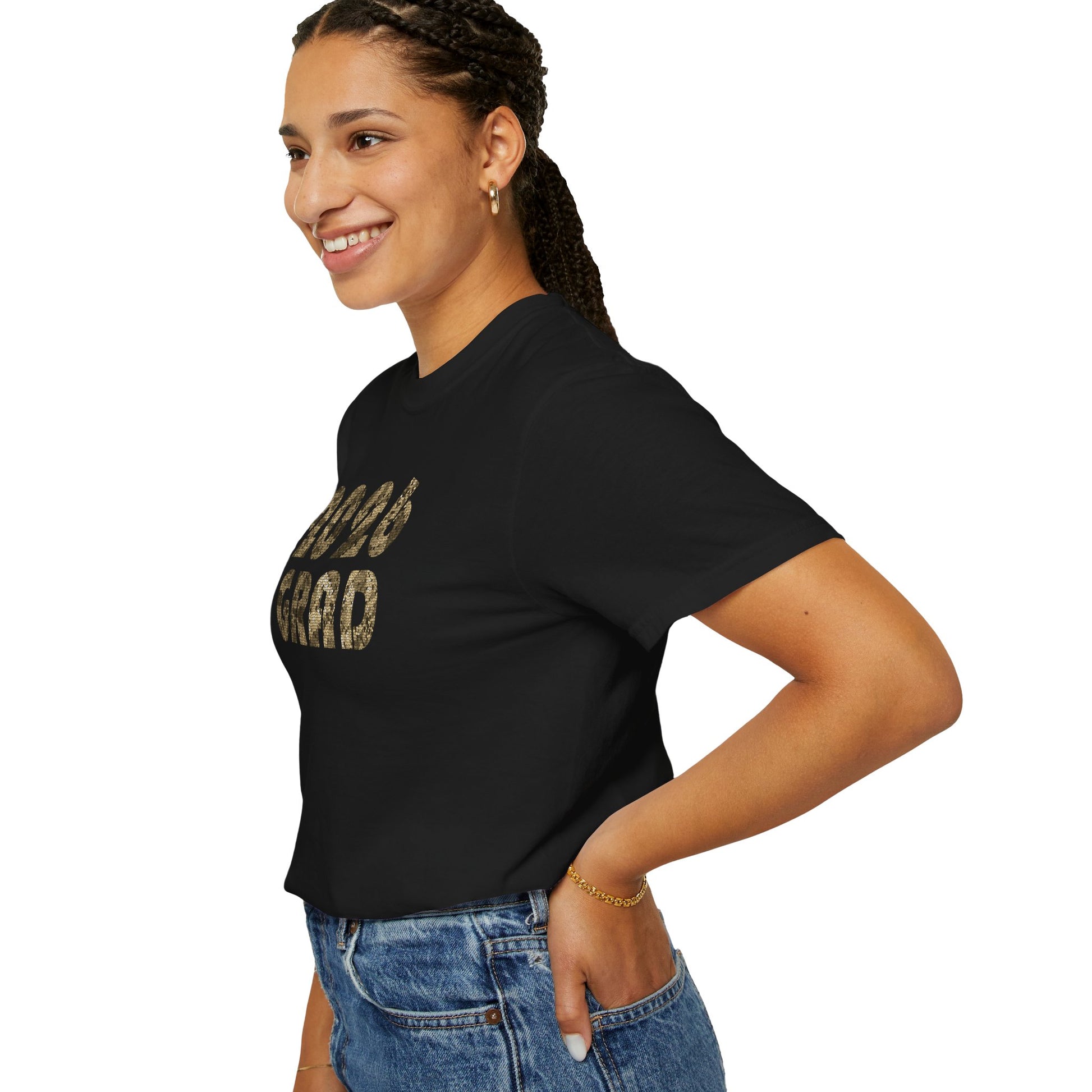 Personalizable Graduation 2026 Neutral Geometric Pattern Tee — Senior Commemorative T-Shirt - Nensensical