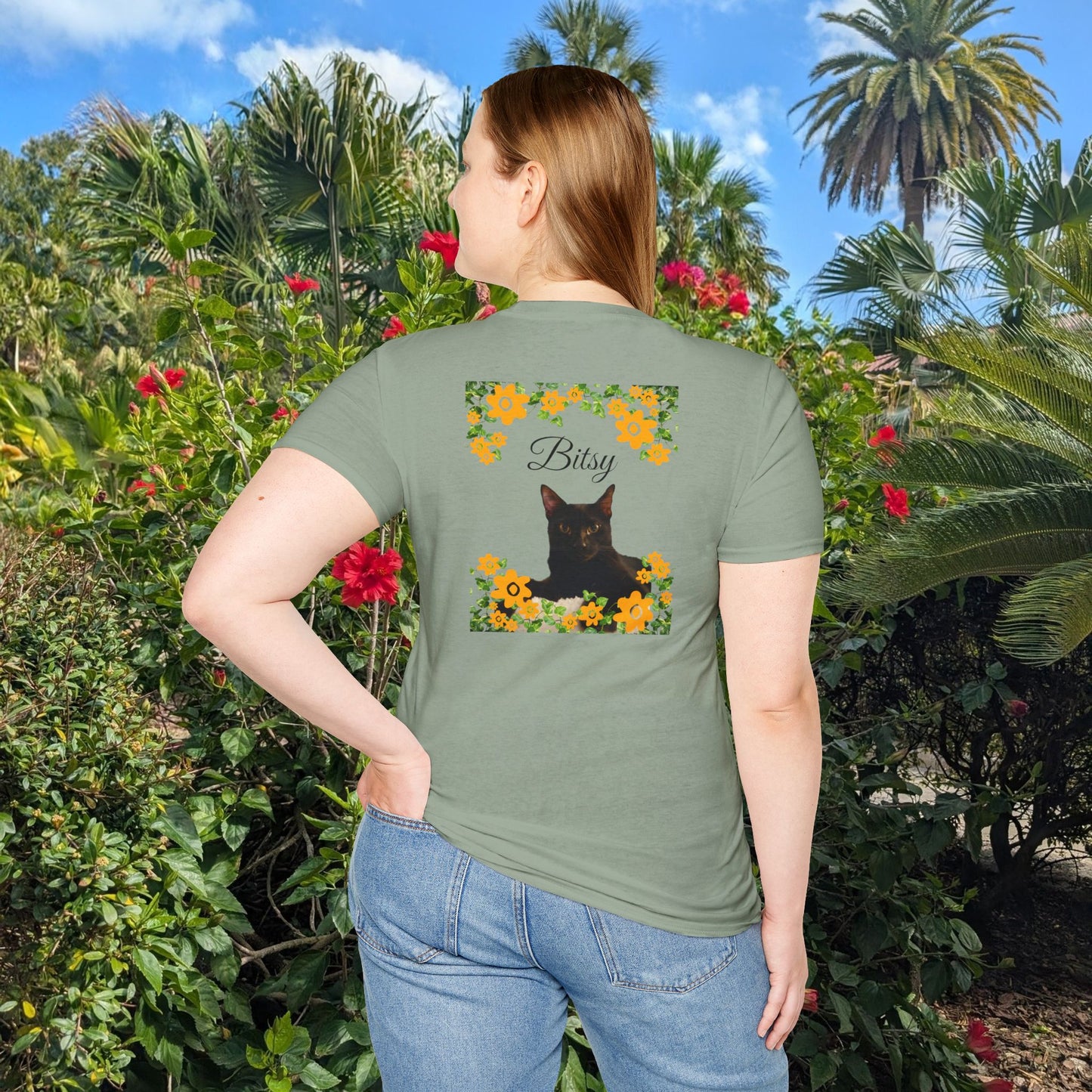 Funny Cat Lover Dog Lover Tee - Personalizable Unisex Softstyle T-Shirt