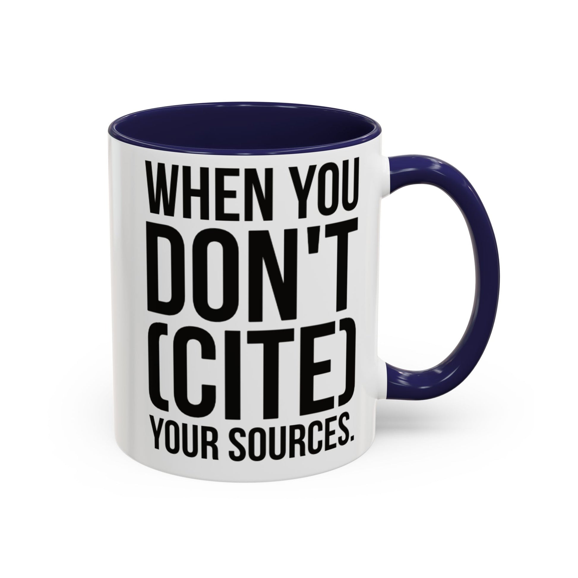 Bruh... It's Lowkey Sus — Accent Coffee Mug (Academic/Teacher Humor) - Nensensical