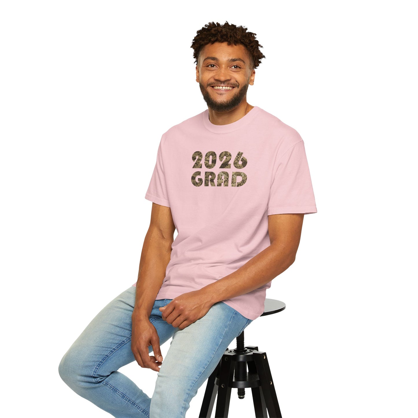 Personalizable Graduation 2026 Neutral Geometric Pattern Tee — Senior Commemorative T-Shirt - Nensensical