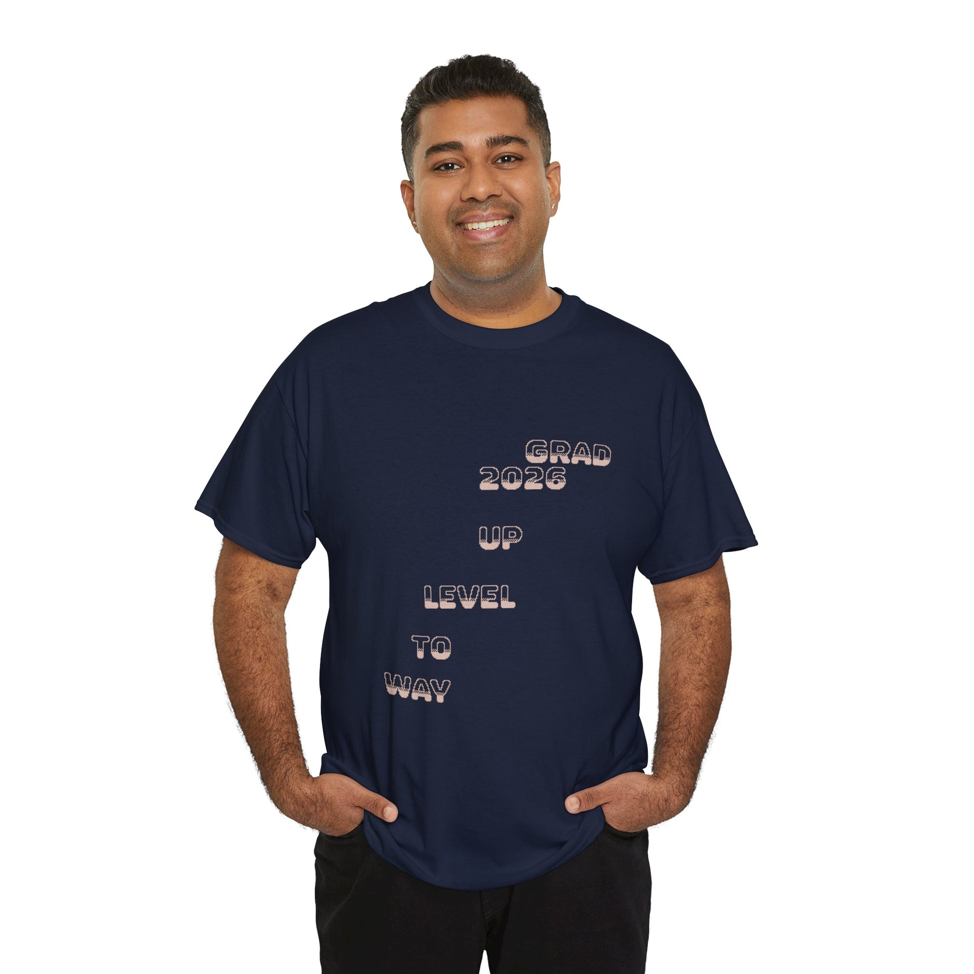 Personalized Graduation T-Shirt — Way to Level Up Custom Name Grad Tee - Nensensical
