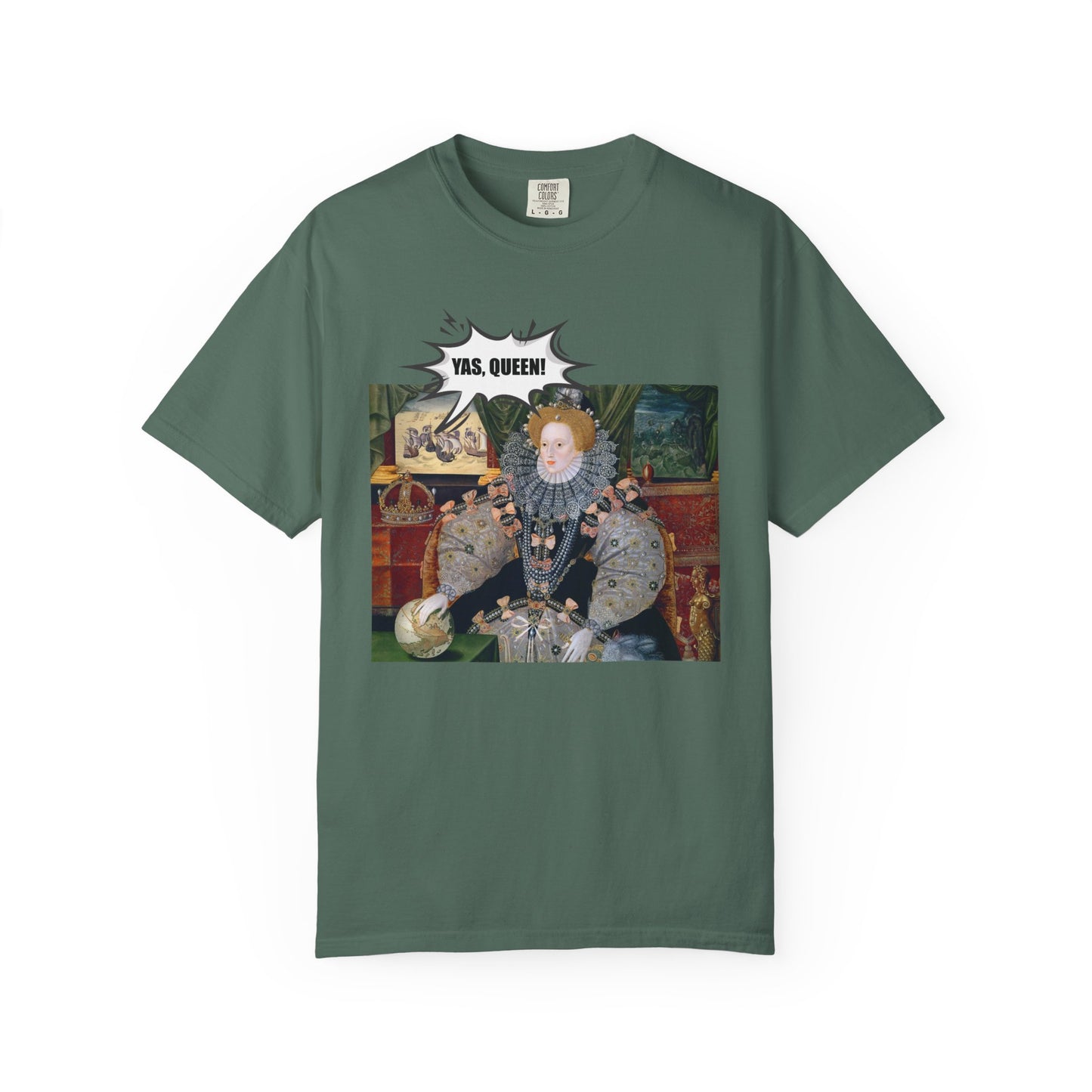 Queen Elizabeth I Armada Painting Joke T-shirt