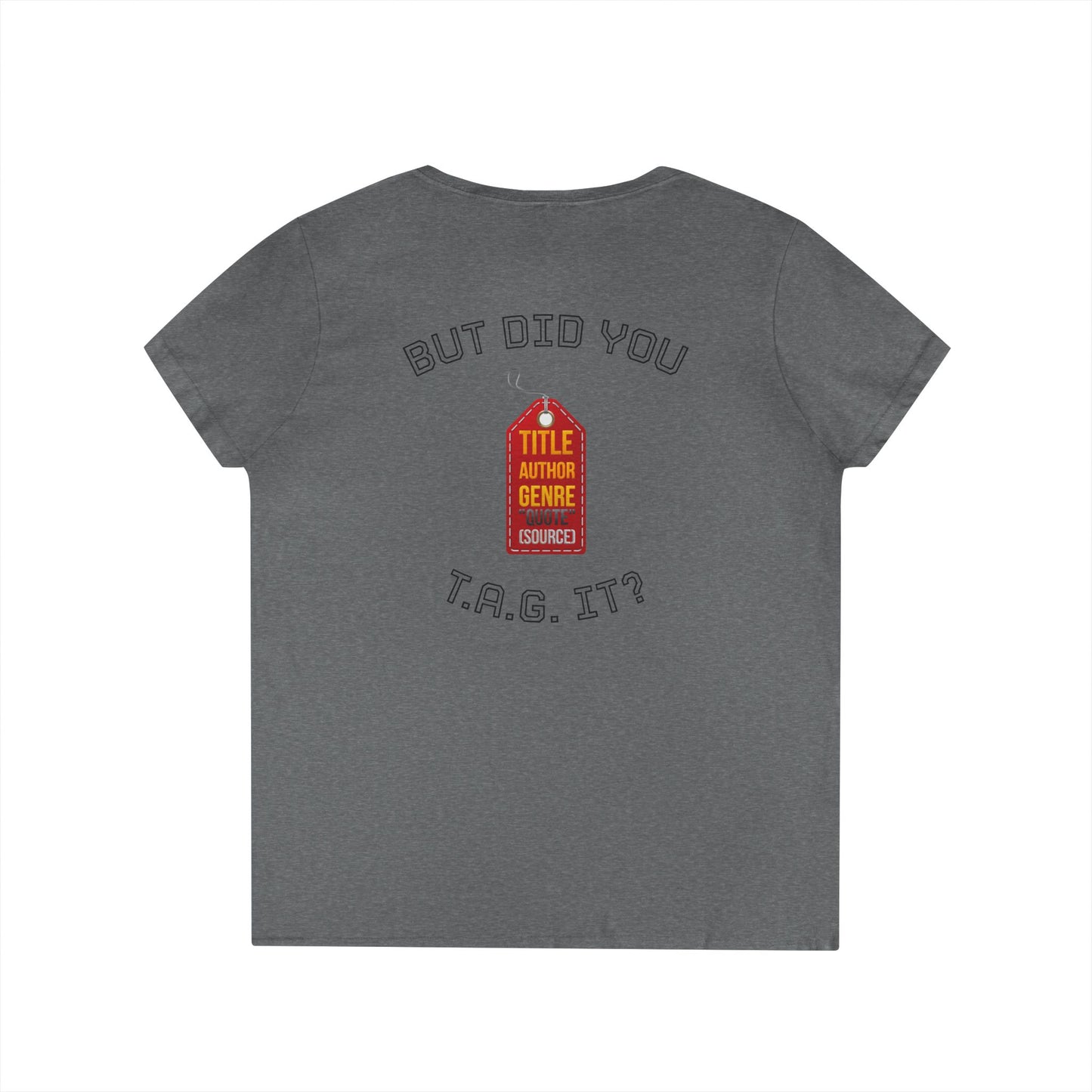 V-Neck T-Shirt — “Bruh, It’s Lowkey Sus When You Don’t (Cite) Your Sources” Funny Academic Tee - Nensensical