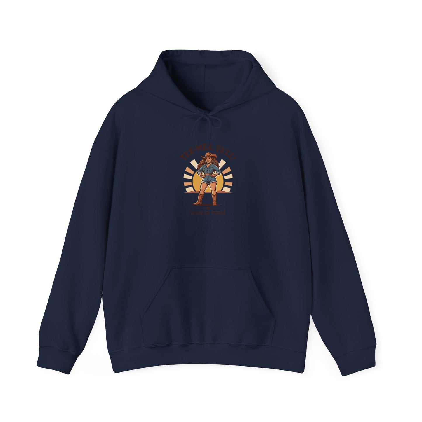 Tex‑Mex Y’all Hoodie | Texas Lone Star, Cowgirl Western State Pride