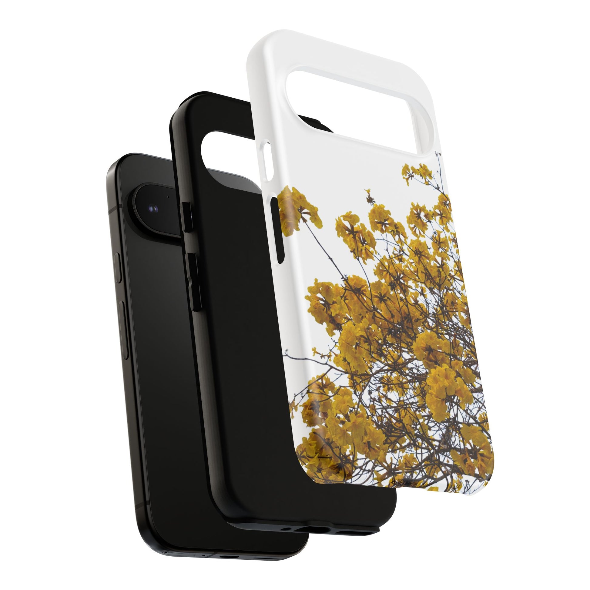 Yellow Floral Phone Case — Bright Yellow Flowers Tough Case - Nensensical