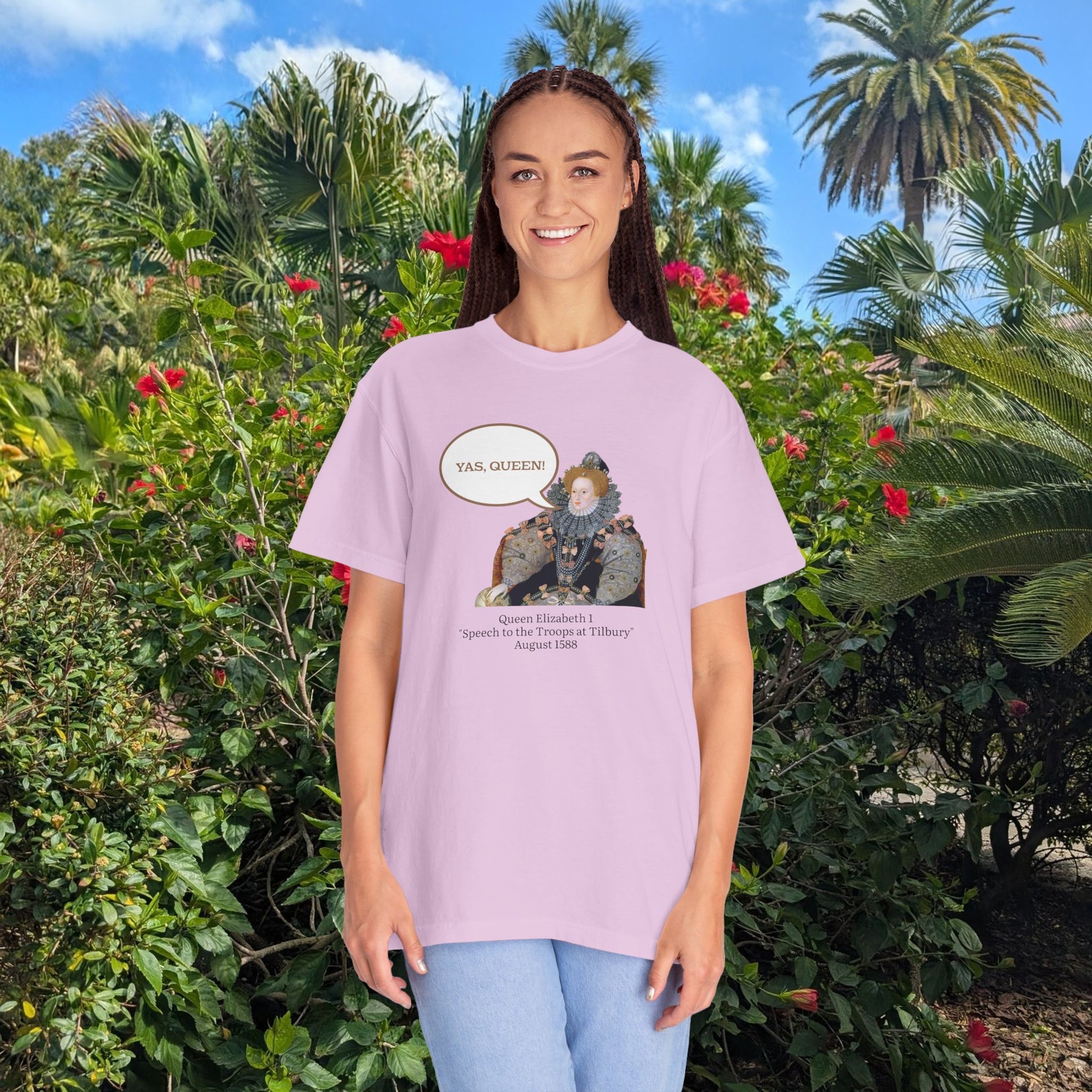 Queen Elizabeth I Portrait Tee — Vintage Art Graphic T-Shirt - Nensensical