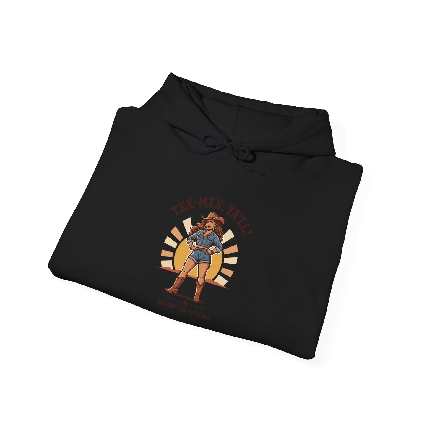 Tex‑Mex Y’all Hoodie | Texas Lone Star, Cowgirl Western State Pride