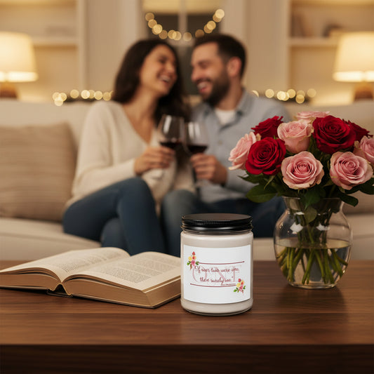 Anne Bradstreet Quote Wedding Candle — Romantic Soy Scented Candle (9oz)