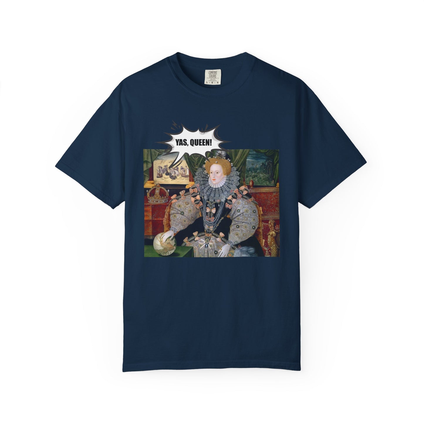 Queen Elizabeth I Armada Painting Joke T-shirt