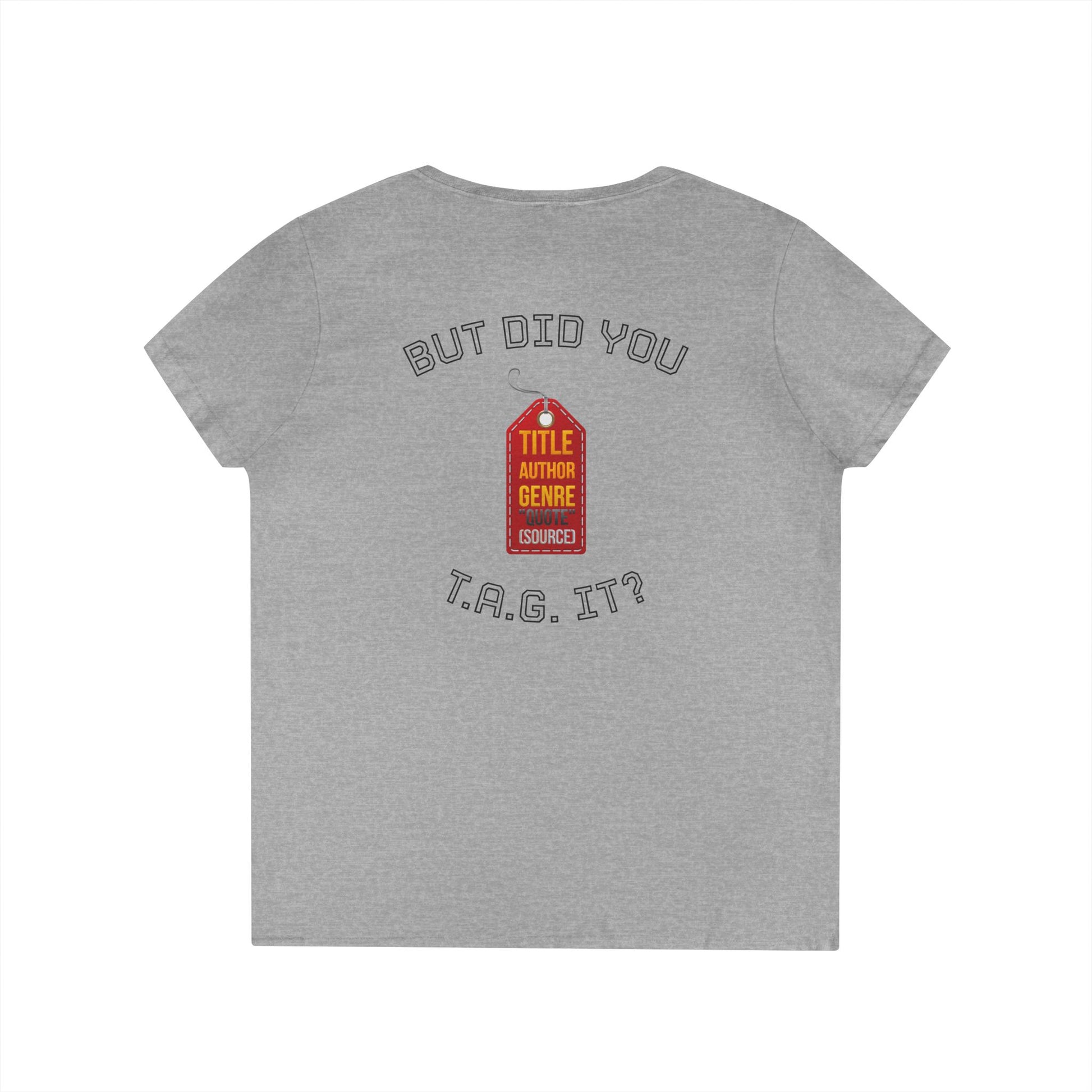 V-Neck T-Shirt — “Bruh, It’s Lowkey Sus When You Don’t (Cite) Your Sources” Funny Academic Tee - Nensensical