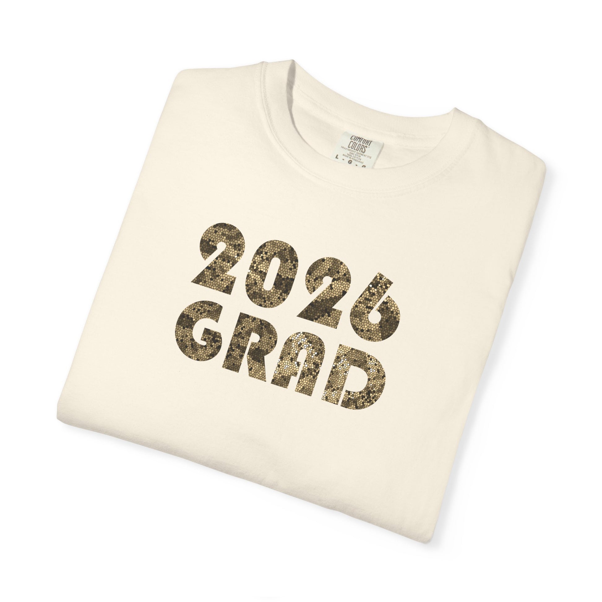Personalizable Graduation 2026 Neutral Geometric Pattern Tee — Senior Commemorative T-Shirt - Nensensical