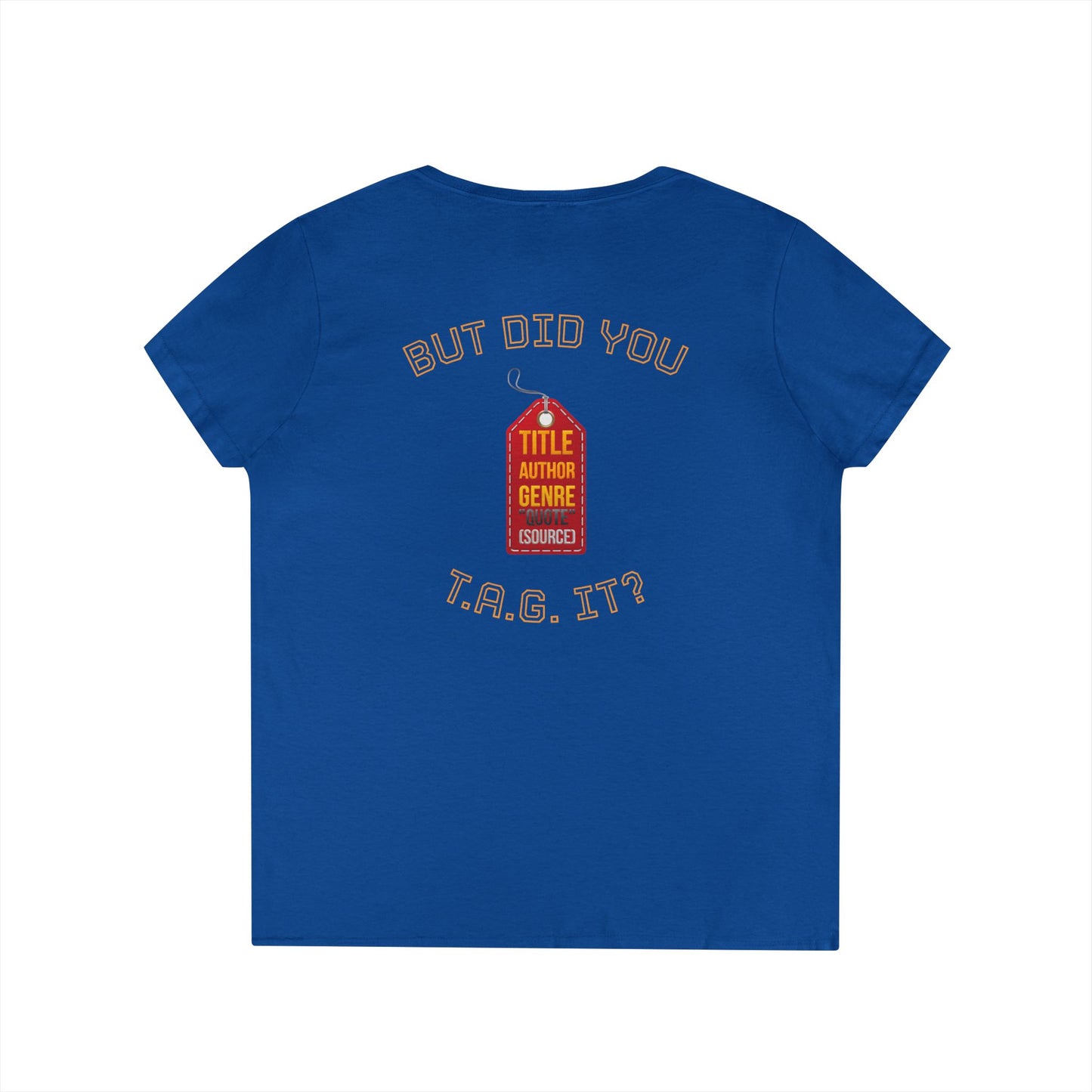 V-Neck T-Shirt — “Bruh, It’s Lowkey Sus When You Don’t (Cite) Your Sources” Funny Academic Tee - Nensensical