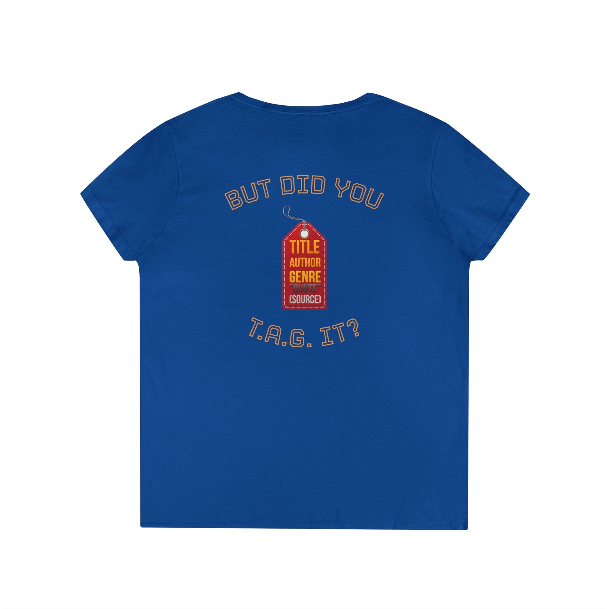 V-Neck T-Shirt — “Bruh, It’s Lowkey Sus When You Don’t (Cite) Your Sources” Funny Academic Tee - Nensensical