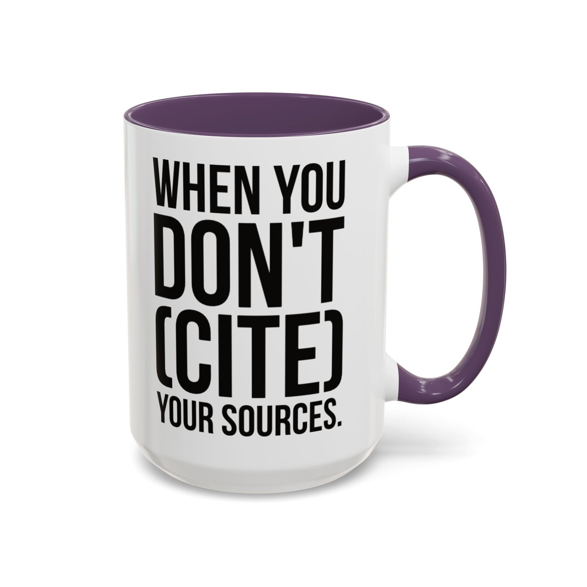 Bruh... It's Lowkey Sus — Accent Coffee Mug (Academic/Teacher Humor) - Nensensical