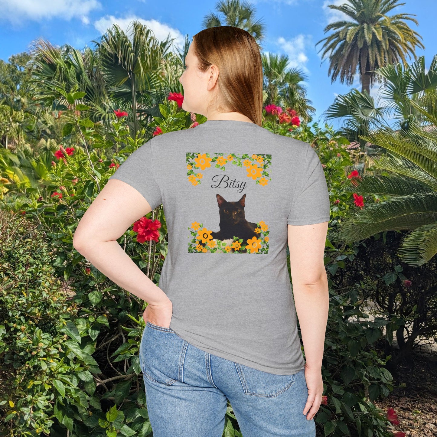 Funny Cat Lover Dog Lover Tee - Personalizable Unisex Softstyle T-Shirt