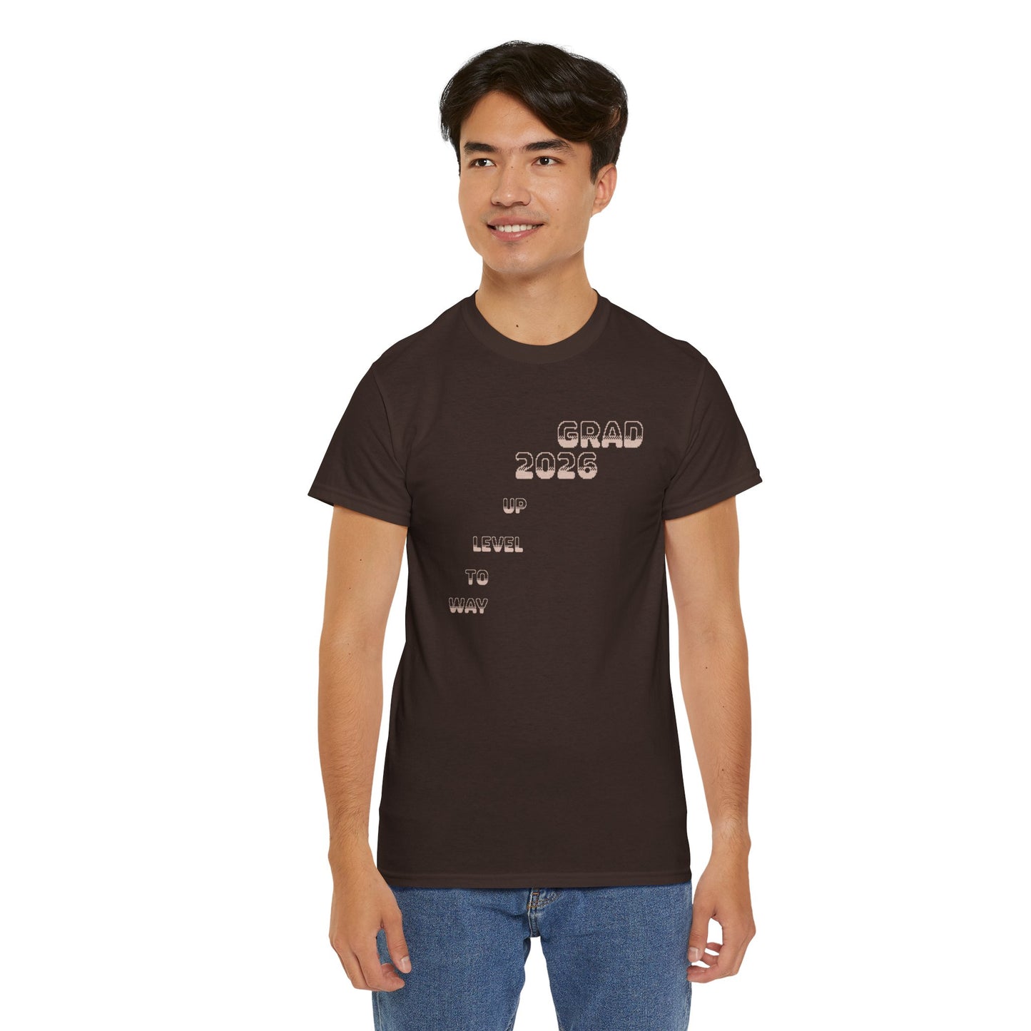 Personalized Graduation T-Shirt — Way to Level Up Custom Name Grad Tee - Nensensical
