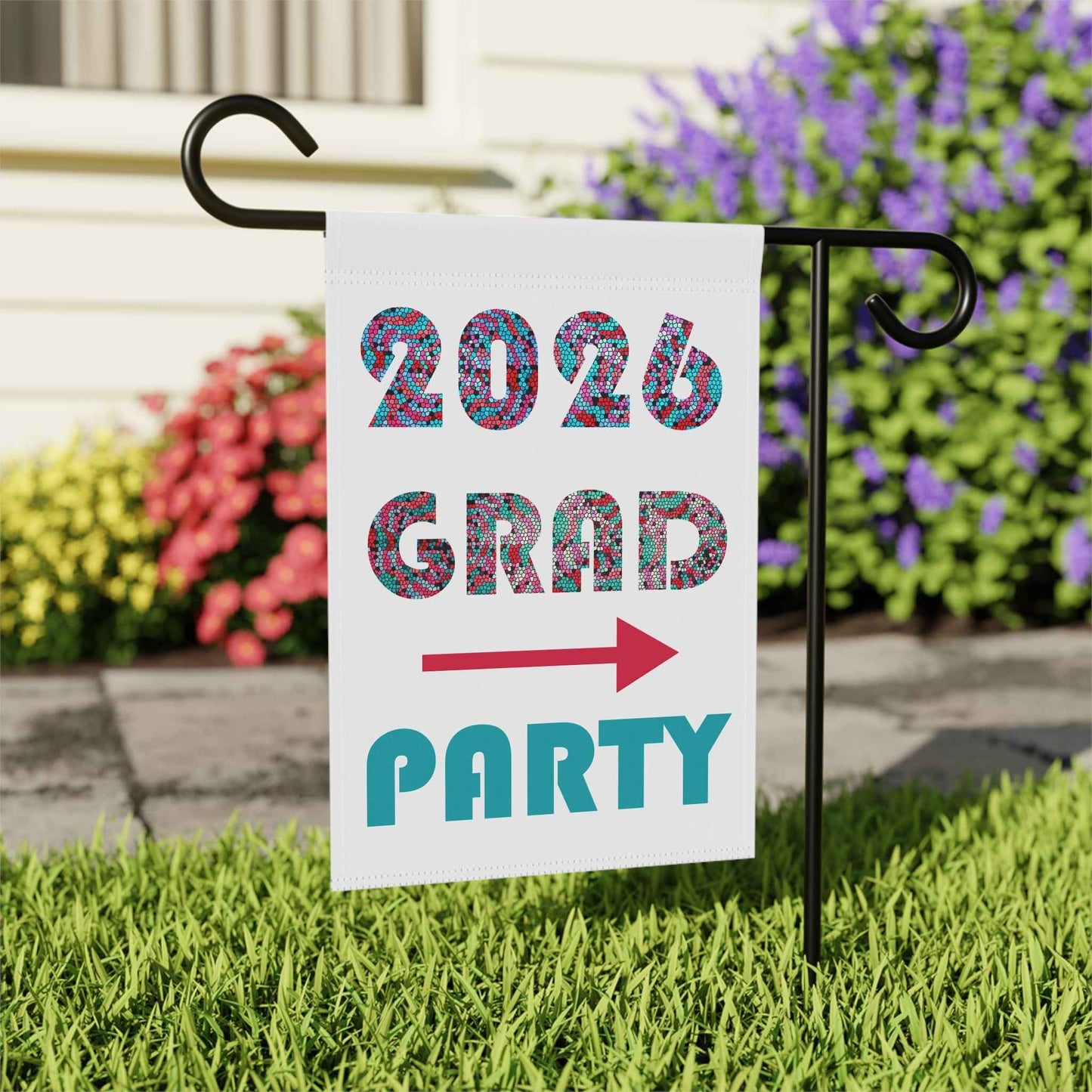 2026 Grad Garden Flag | Garden Banner, Graduation Yard Decor
