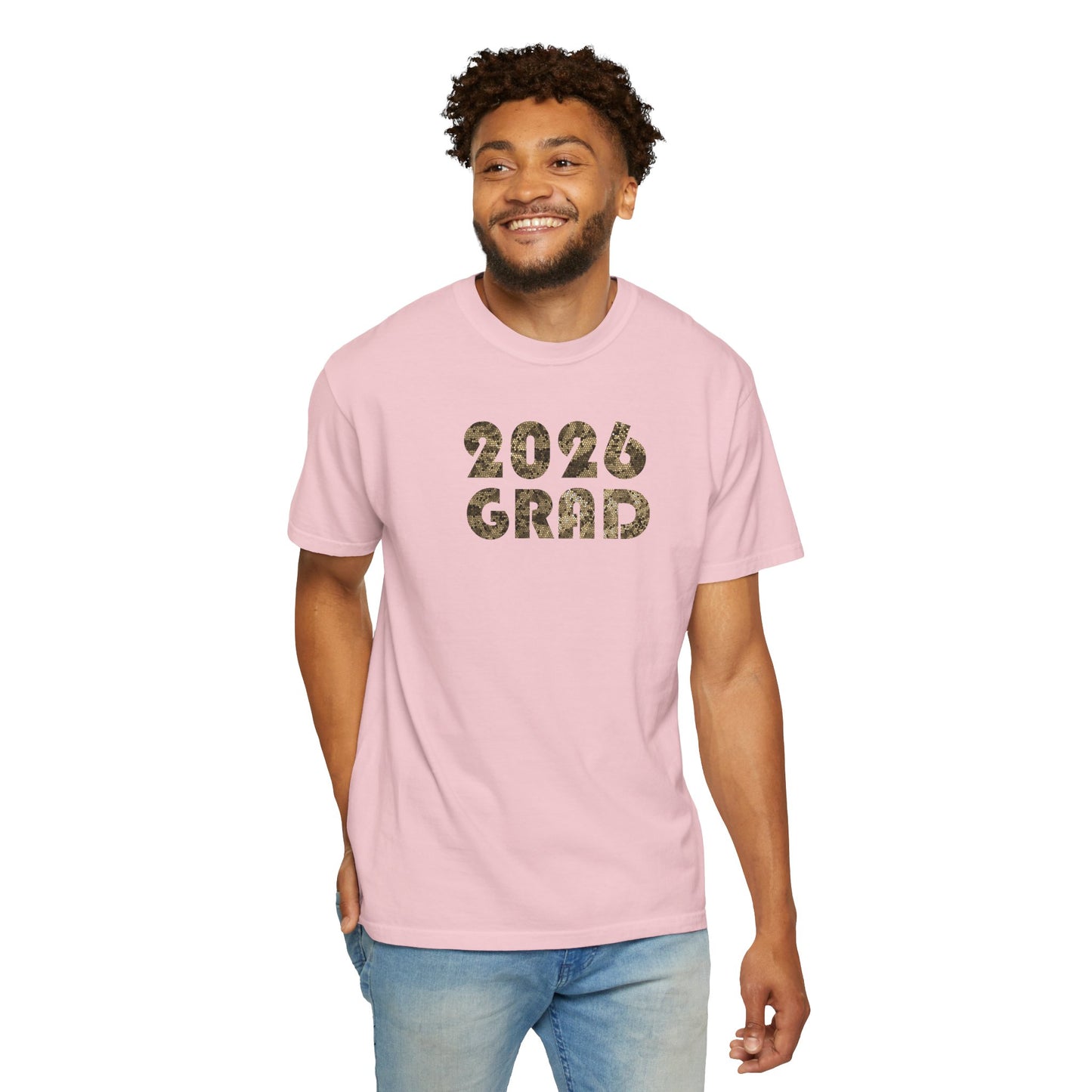 Personalizable Graduation 2026 Neutral Geometric Pattern Tee — Senior Commemorative T-Shirt - Nensensical