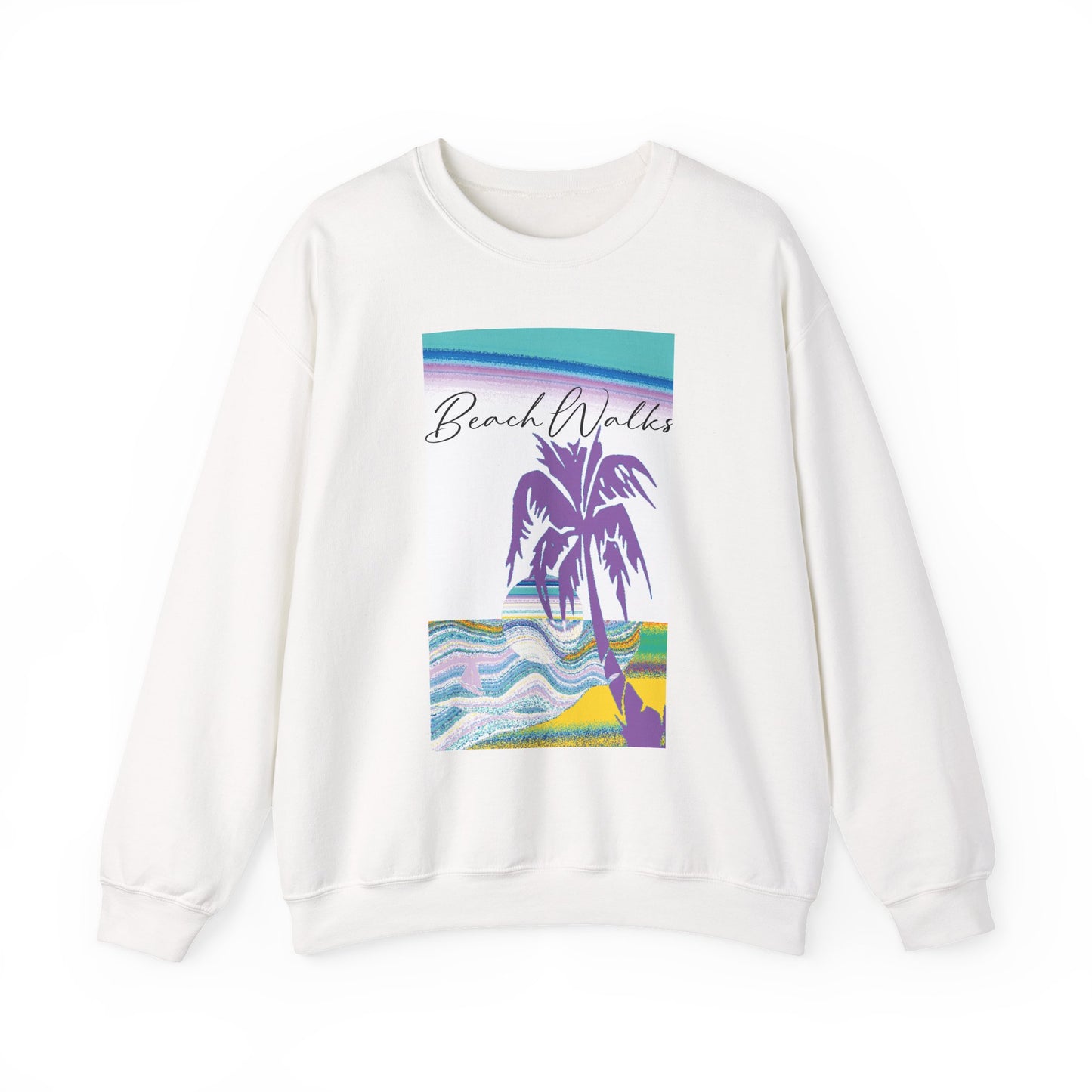Beach Walks Crewneck Sweatshirt — Breezy Coastal Vibes