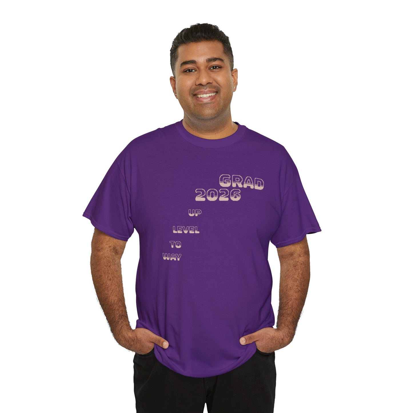 Personalized Graduation T-Shirt — Way to Level Up Custom Name Grad Tee - Nensensical