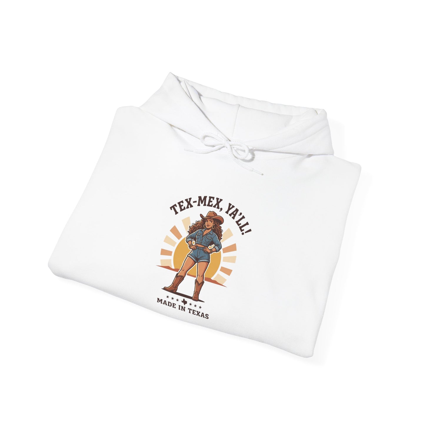 Tex‑Mex Y’all Hoodie | Texas Lone Star, Cowgirl Western State Pride