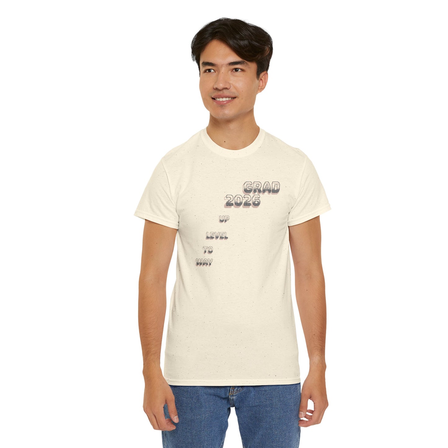 Personalized Graduation T-Shirt — Way to Level Up Custom Name Grad Tee - Nensensical