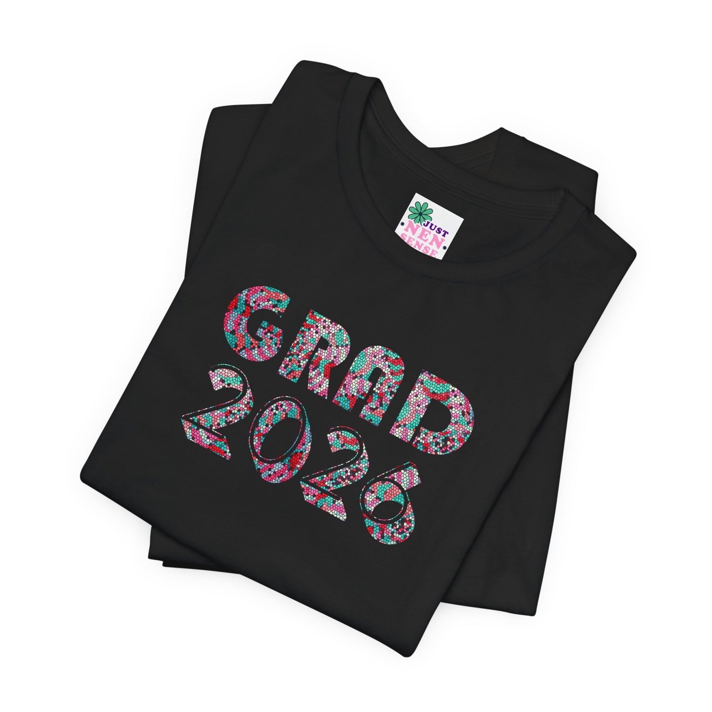 Personalized Graduation T-Shirt — Bold Colorful Name Graphic - Nensensical