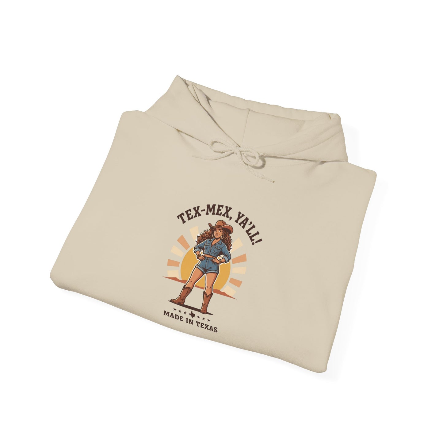 Tex‑Mex Y’all Hoodie | Texas Lone Star, Cowgirl Western State Pride