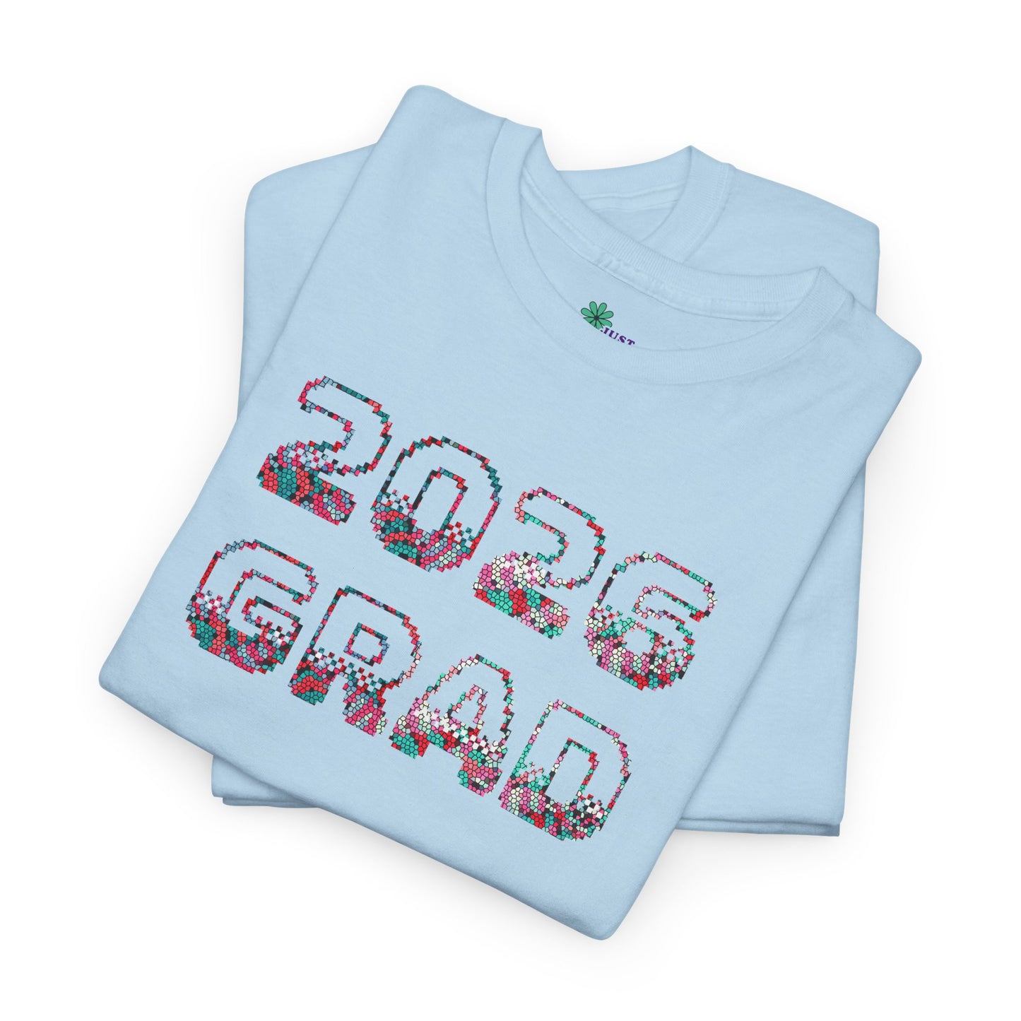 2026 Pixelated Grad T-Shirt Team Supporter — Personalized Back Name Senior Class Tee - Nensensical