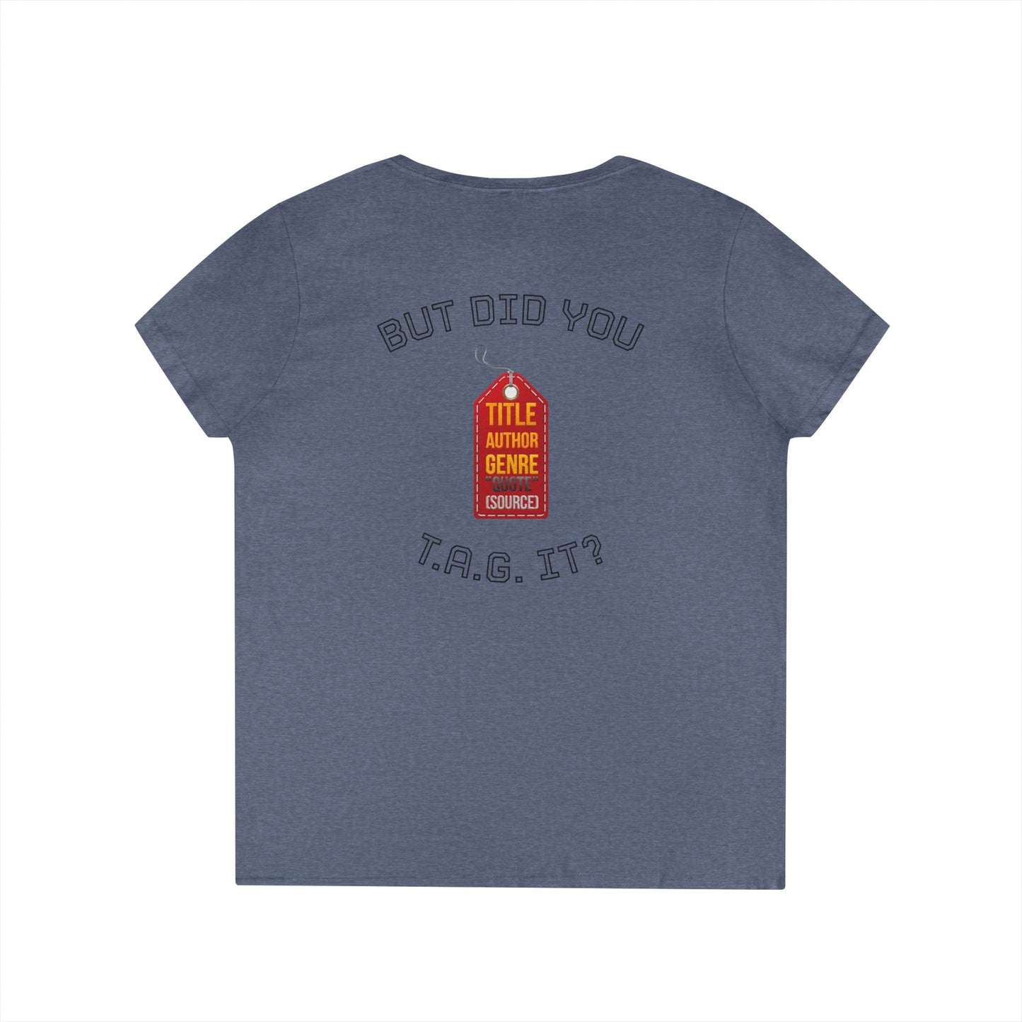 V-Neck T-Shirt — “Bruh, It’s Lowkey Sus When You Don’t (Cite) Your Sources” Funny Academic Tee - Nensensical