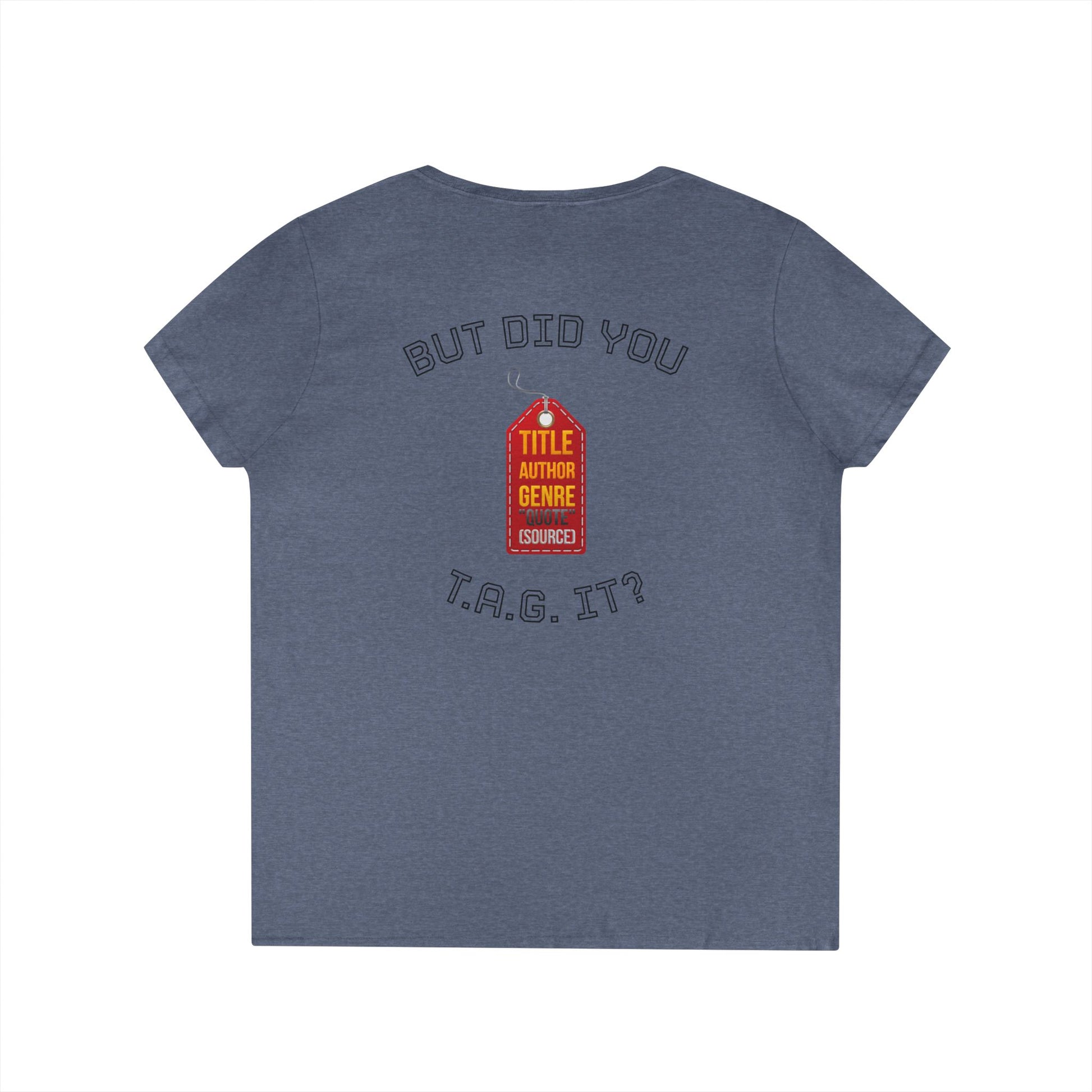 V-Neck T-Shirt — “Bruh, It’s Lowkey Sus When You Don’t (Cite) Your Sources” Funny Academic Tee - Nensensical