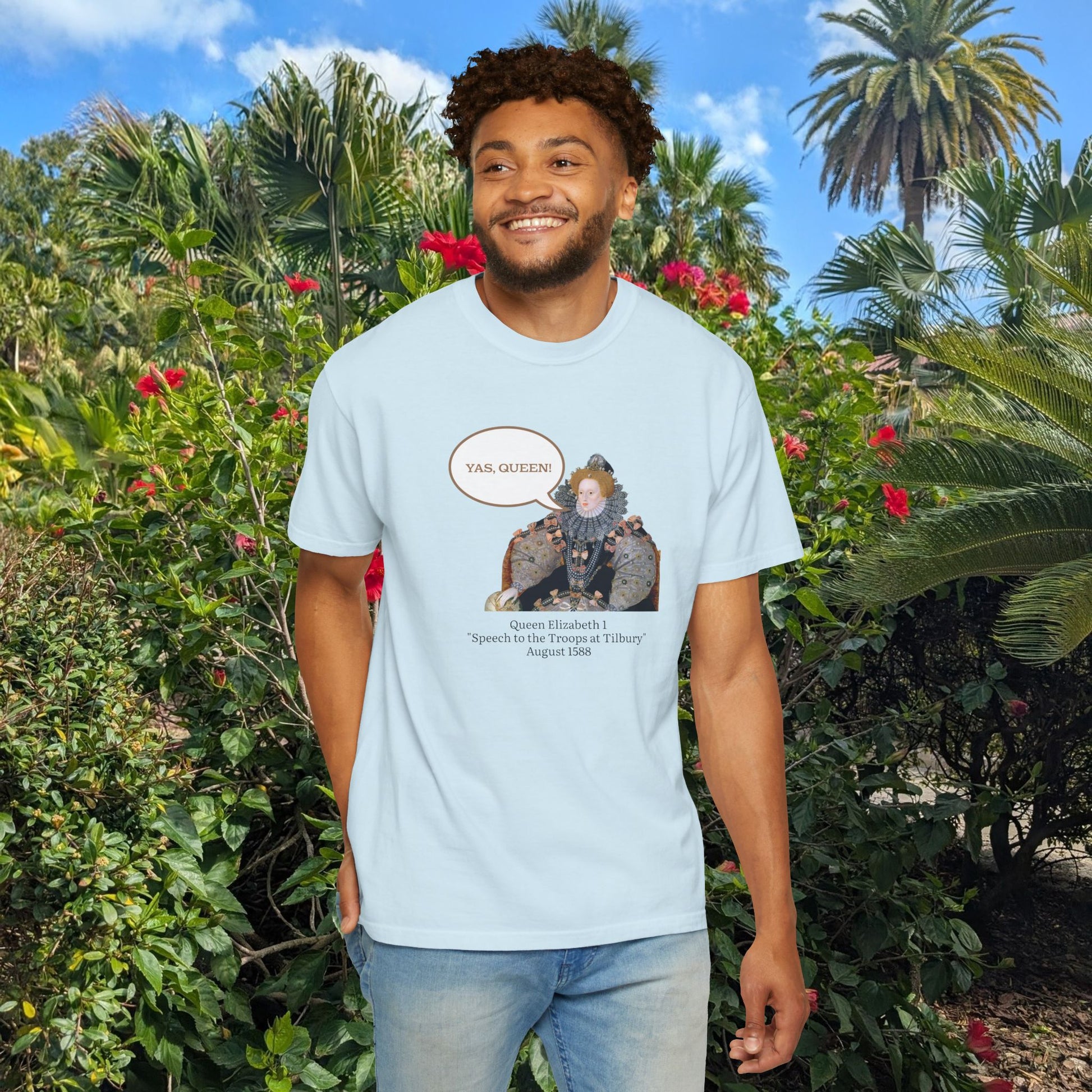 Queen Elizabeth I Portrait Tee — Vintage Art Graphic T-Shirt - Nensensical