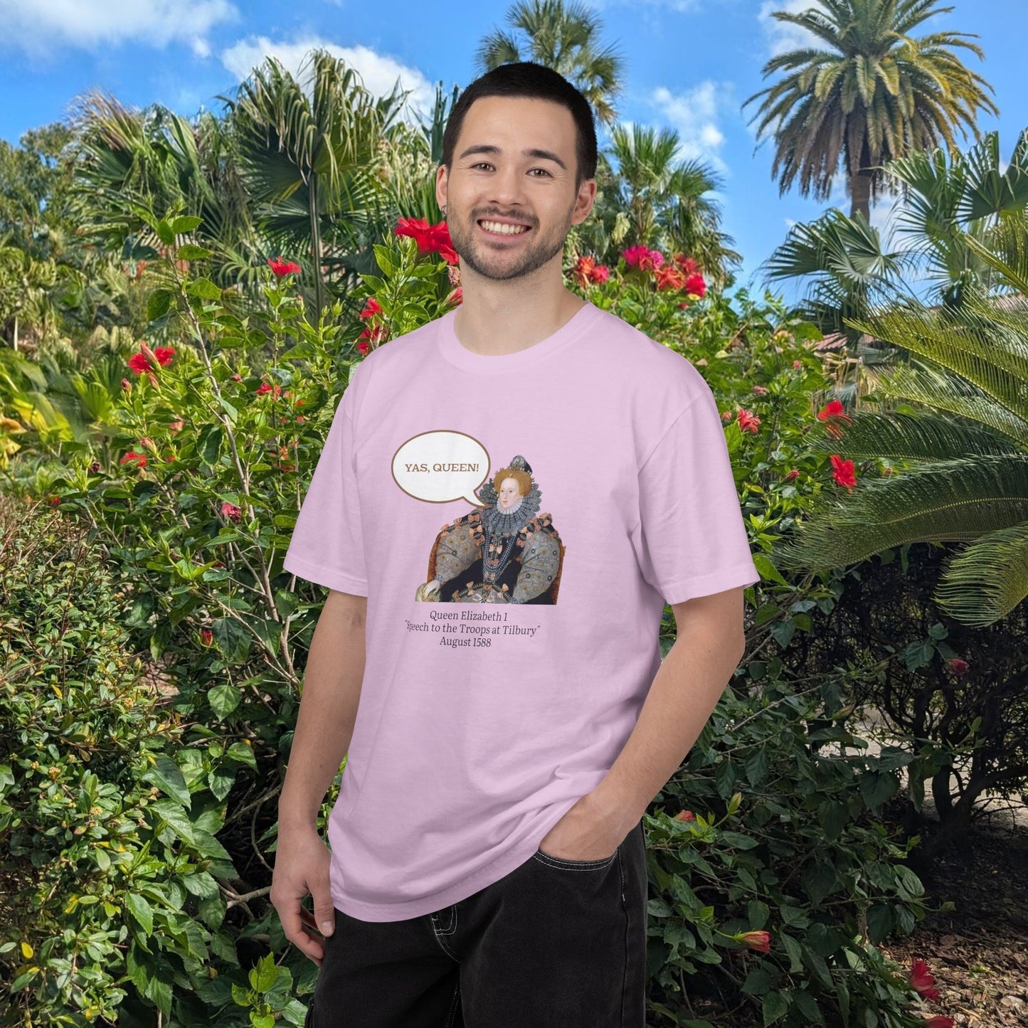 Queen Elizabeth I Portrait Tee — Vintage Art Graphic T-Shirt - Nensensical