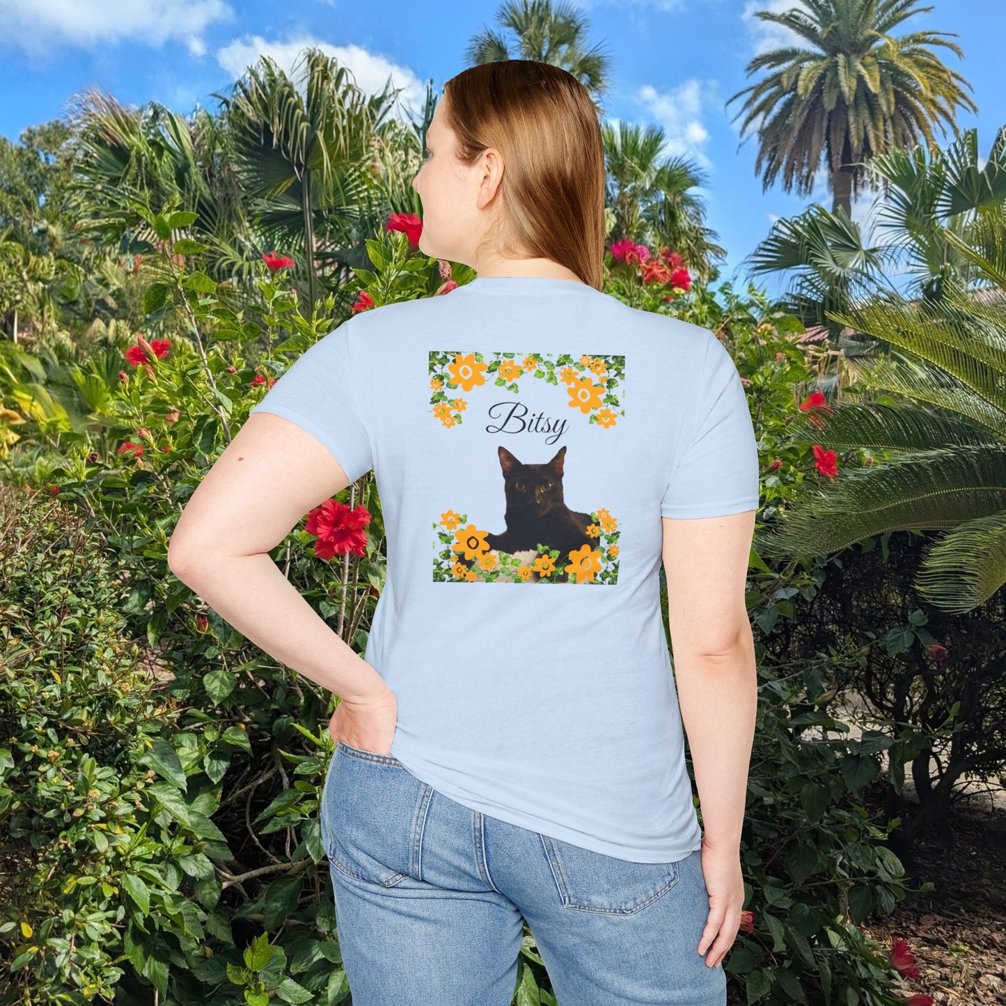 Funny Cat Lover Dog Lover Tee - Personalizable Unisex Softstyle T-Shirt