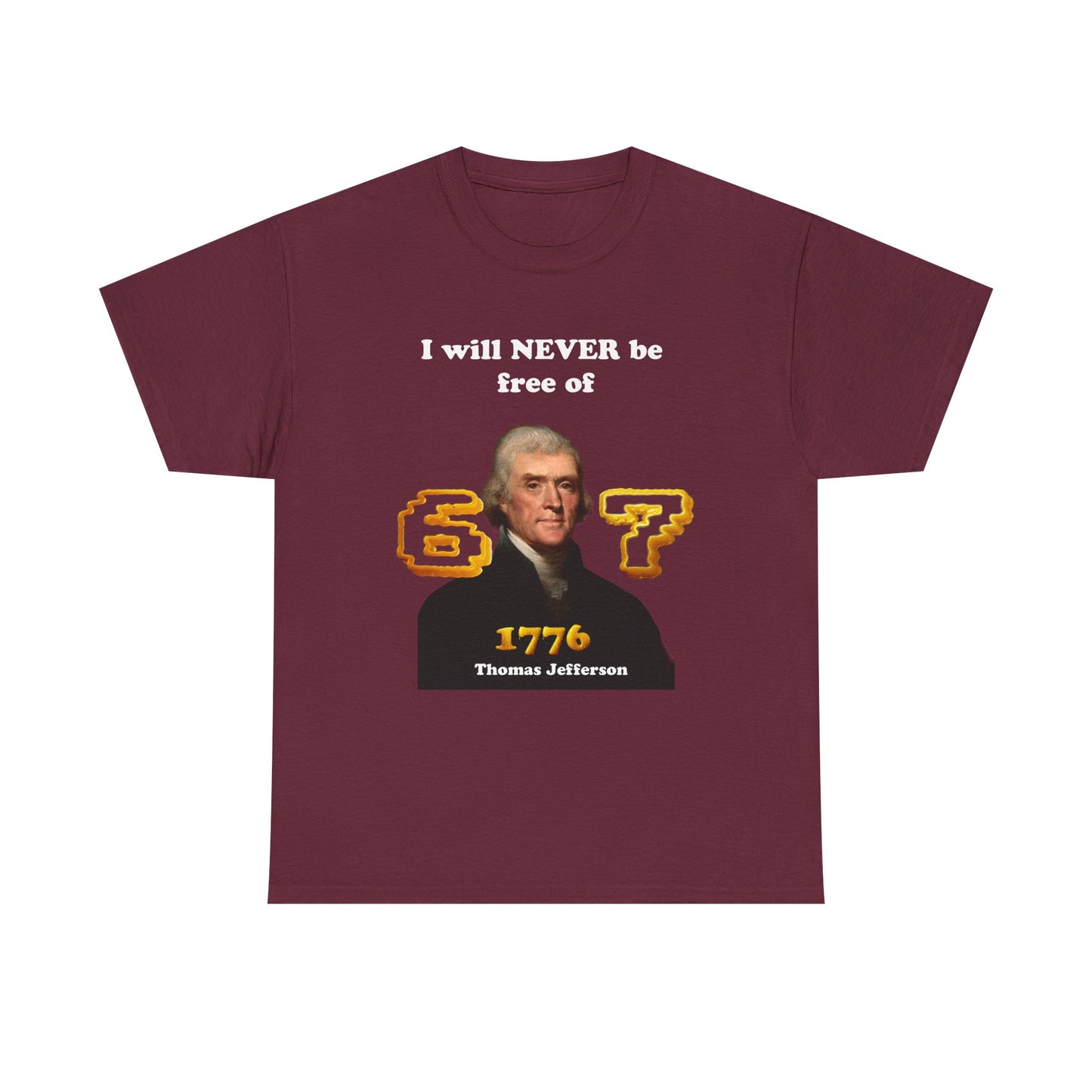 1776 Thomas Jefferson History Tee — Gen Z Joke Tee