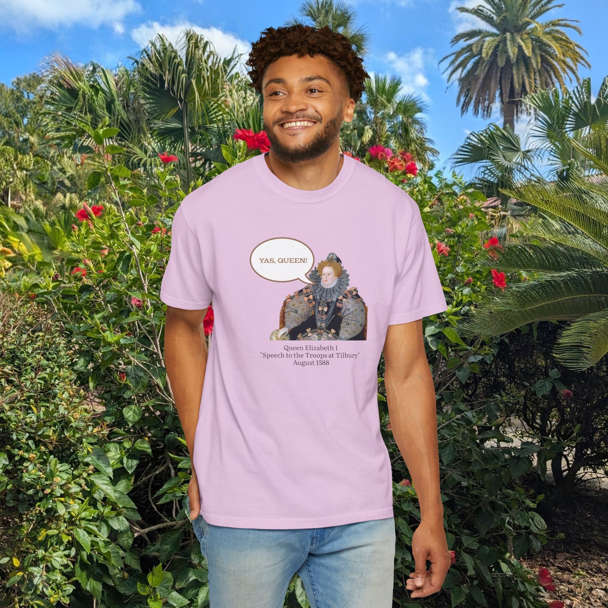 Queen Elizabeth I Portrait Tee — Vintage Art Graphic T-Shirt - Nensensical