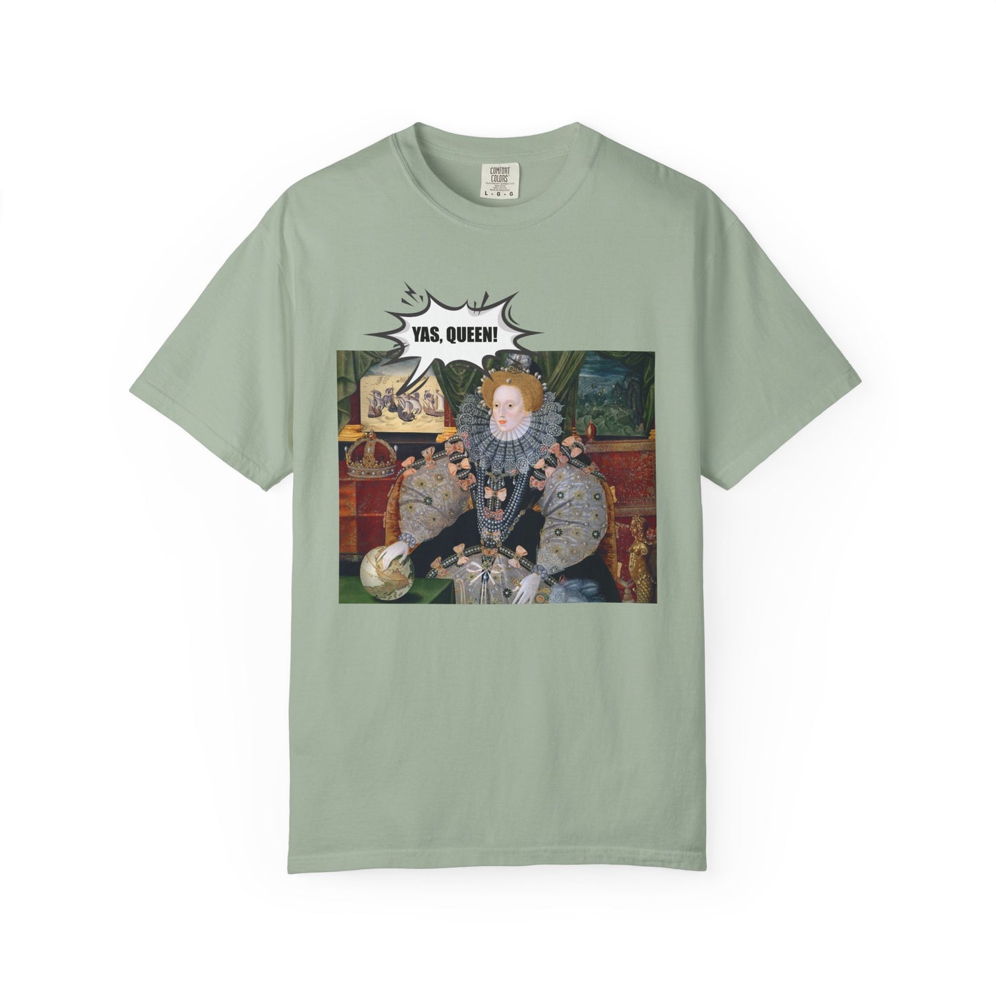 Queen Elizabeth I Armada Painting Joke T-shirt