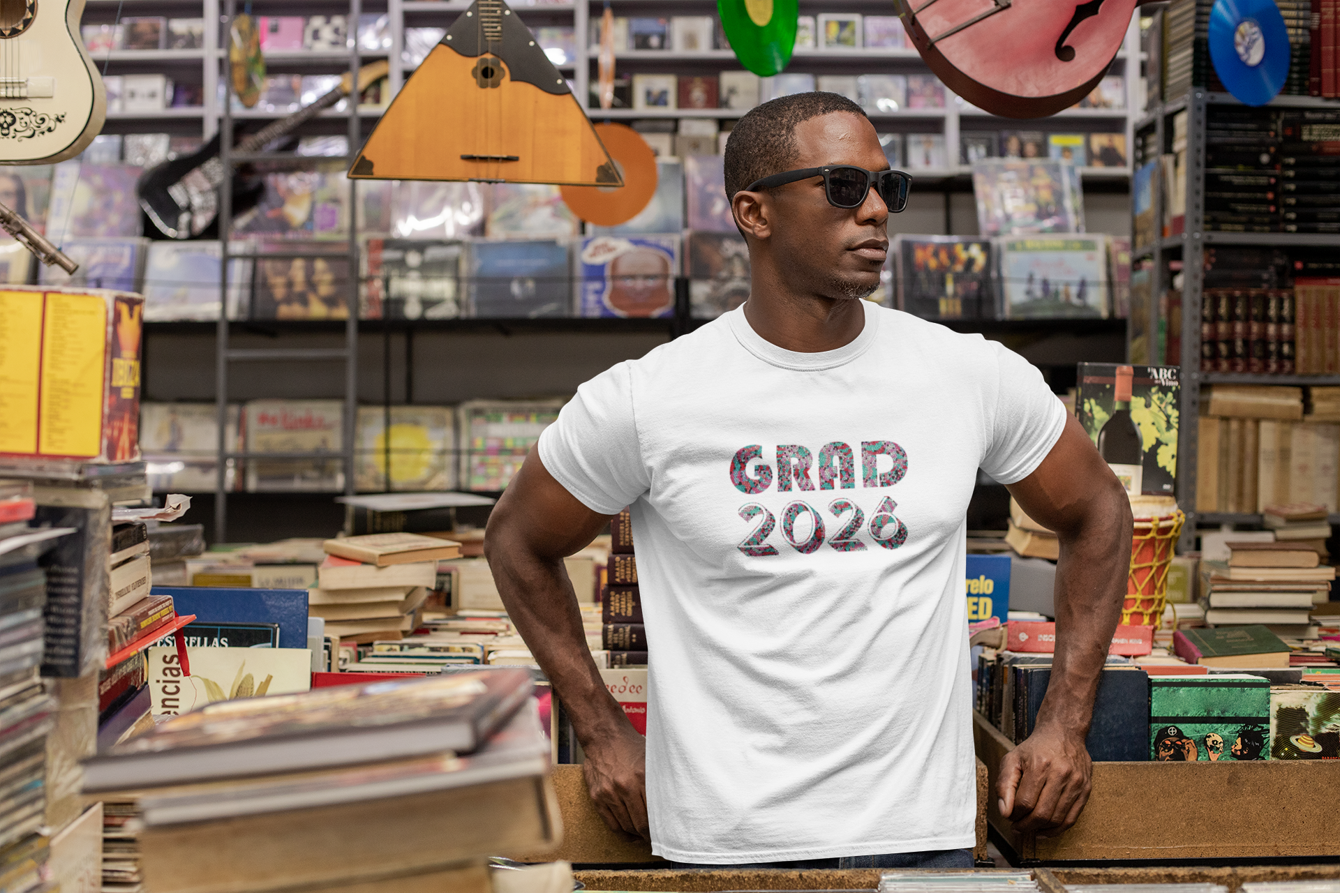 Personalized Graduation T-Shirt — Bold Colorful Name Graphic - Nensensical