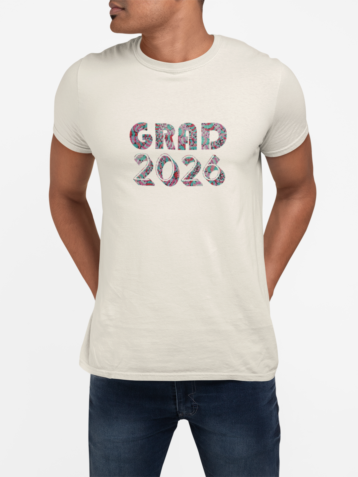 Personalized Graduation T-Shirt — Bold Colorful Name Graphic - Nensensical