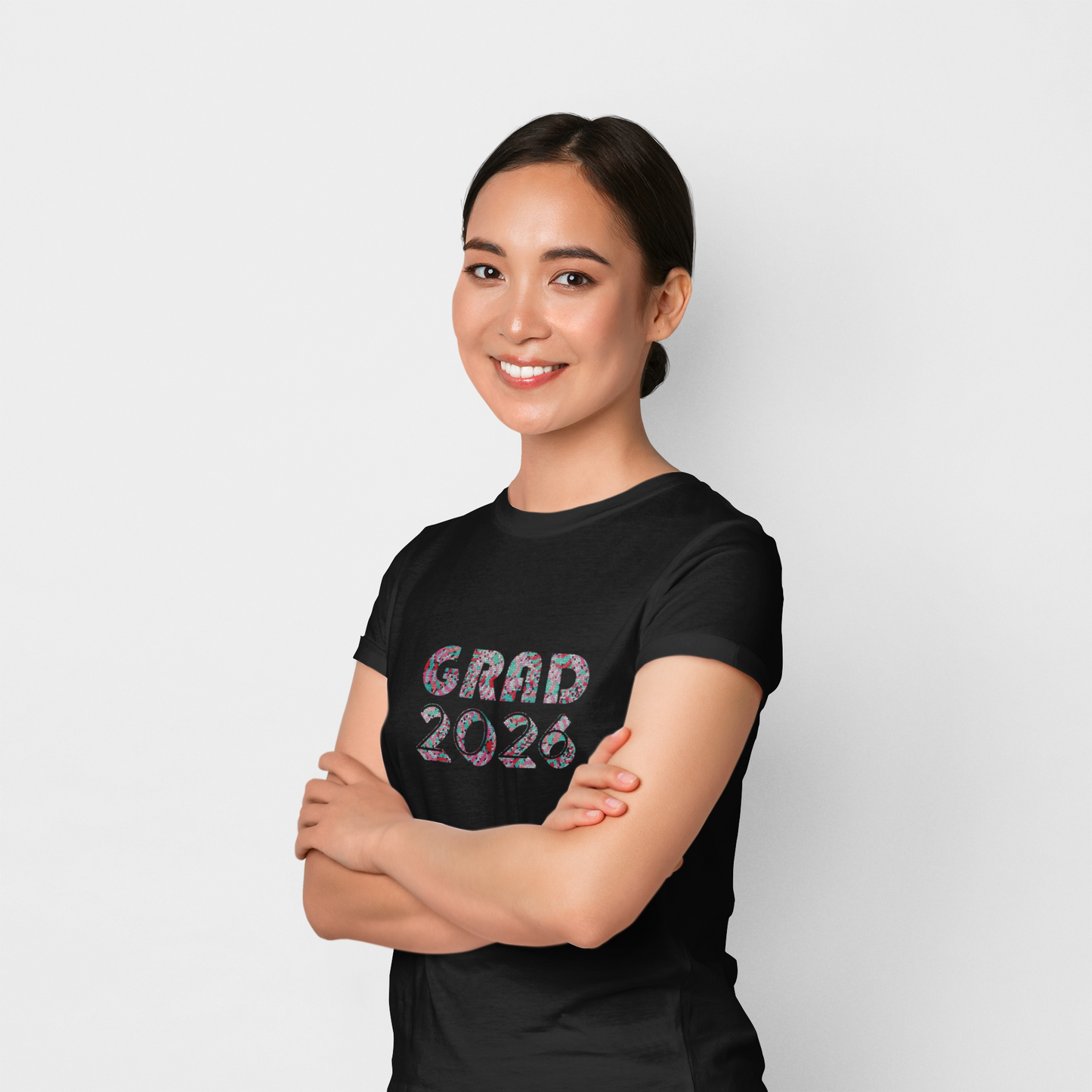 Personalized Graduation T-Shirt — Bold Colorful Name Graphic - Nensensical