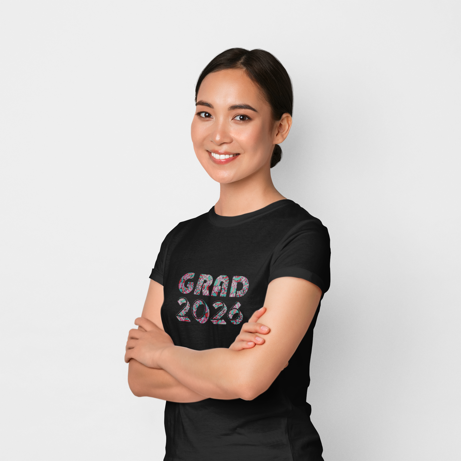 Personalized Graduation T-Shirt — Bold Colorful Name Graphic - Nensensical