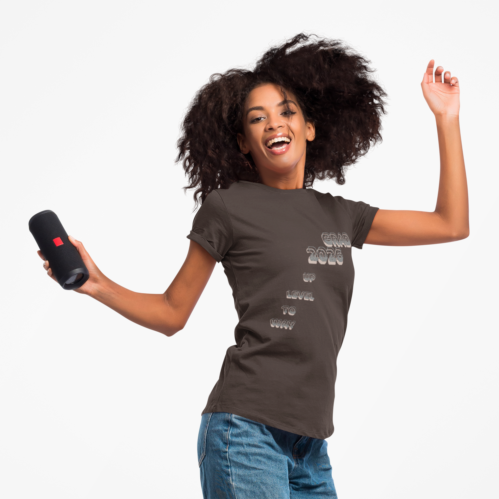 Personalized Graduation T-Shirt — Way to Level Up Custom Name Grad Tee - Nensensical