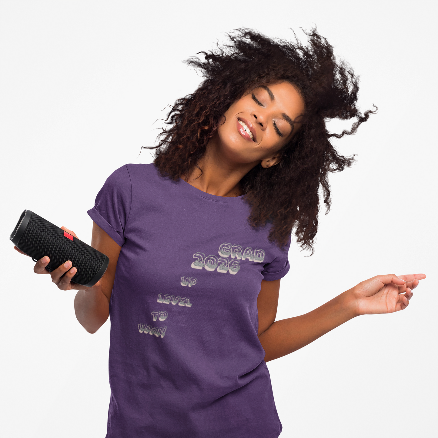 Personalized Graduation T-Shirt — Way to Level Up Custom Name Grad Tee - Nensensical