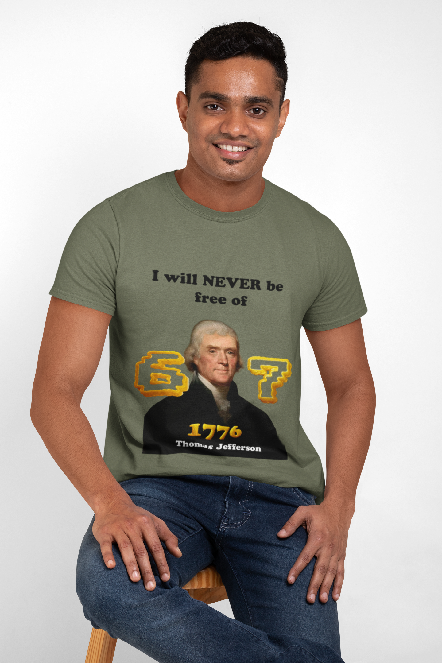 1776 Thomas Jefferson History Tee — Gen Z Joke Tee