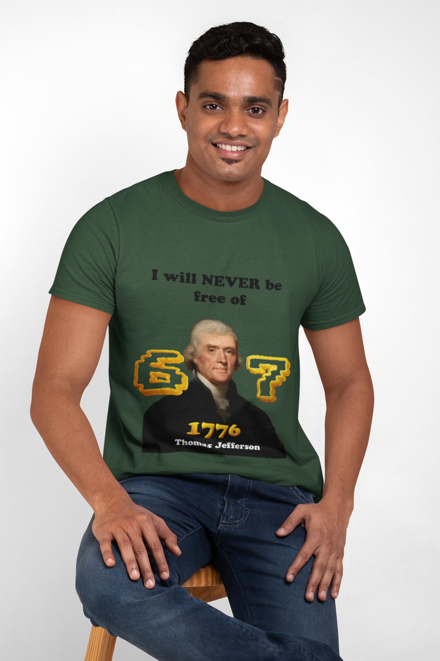 1776 Thomas Jefferson History Tee — Gen Z Joke Tee